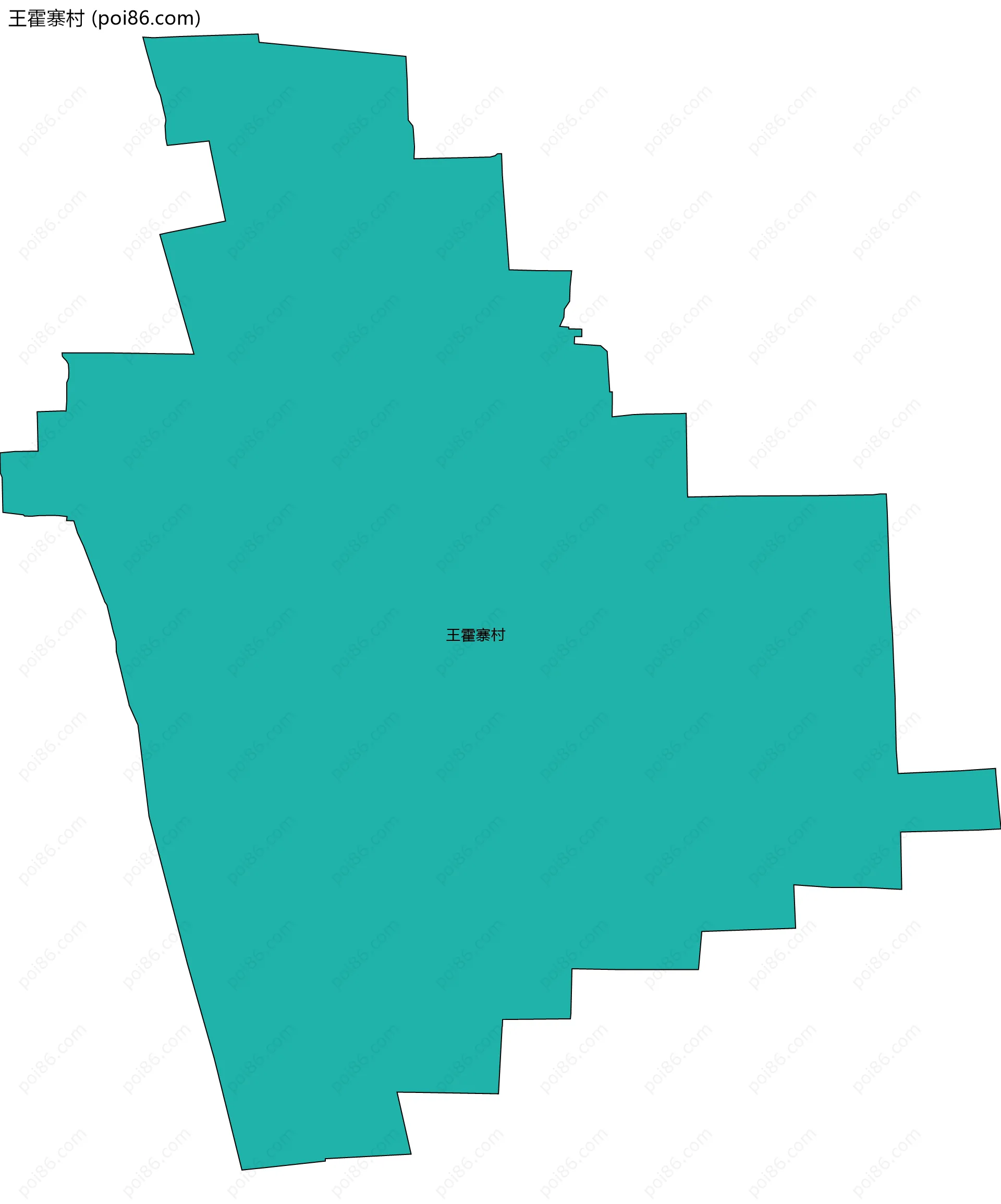 王霍寨村边界地图