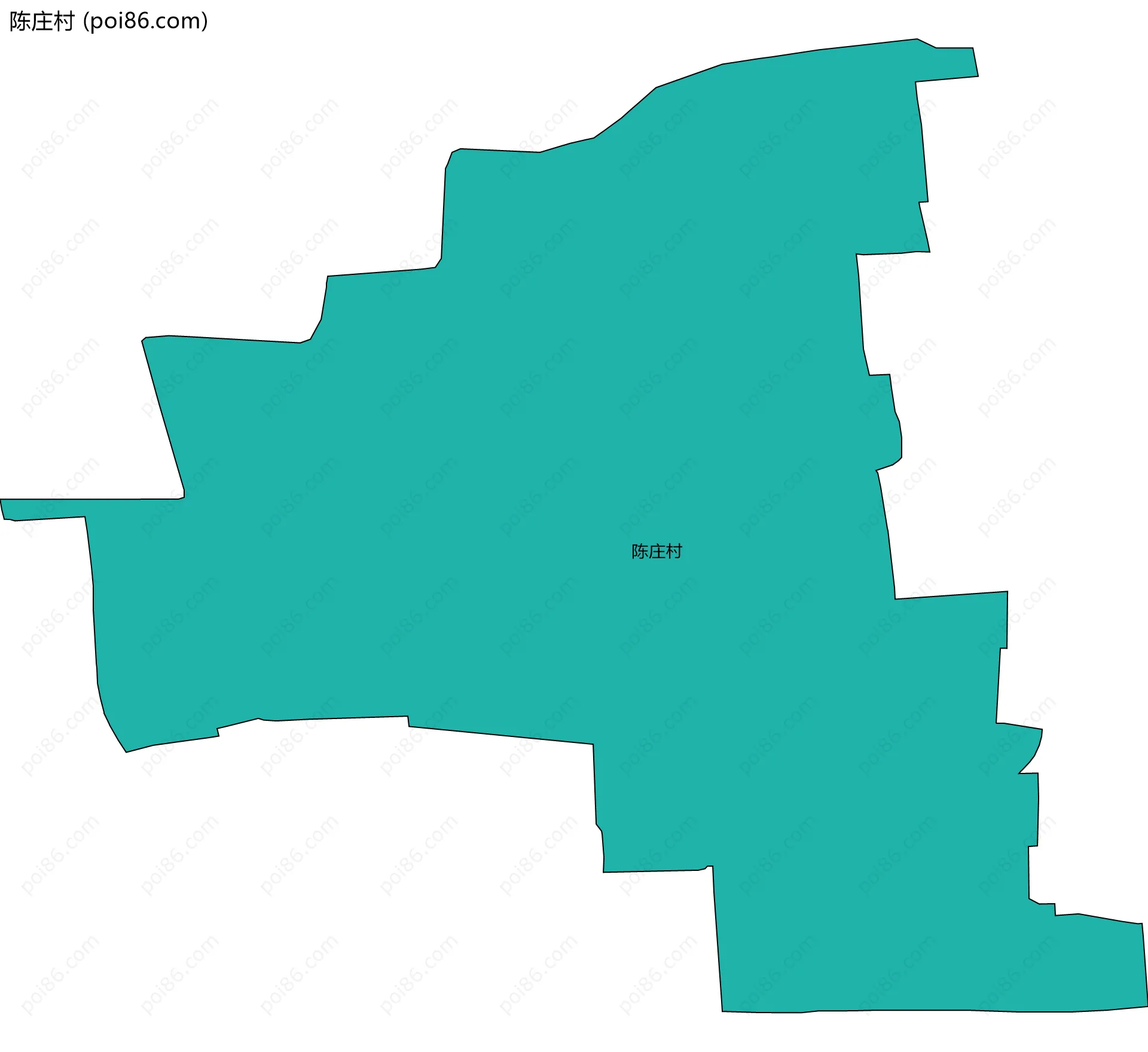 陈庄村边界地图