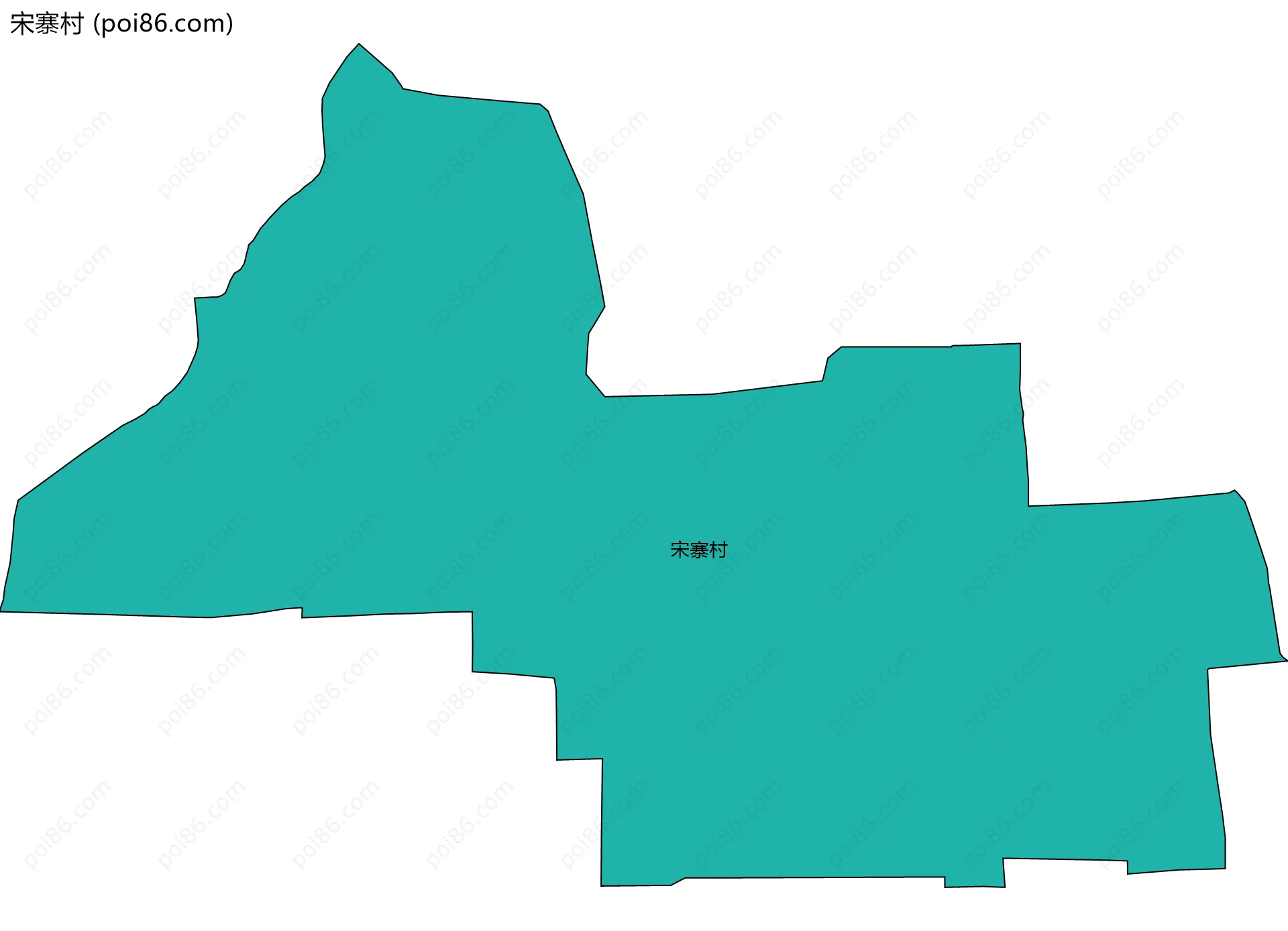 宋寨村边界地图