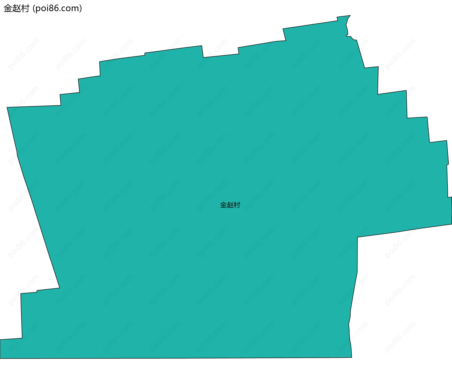 金赵村边界地图