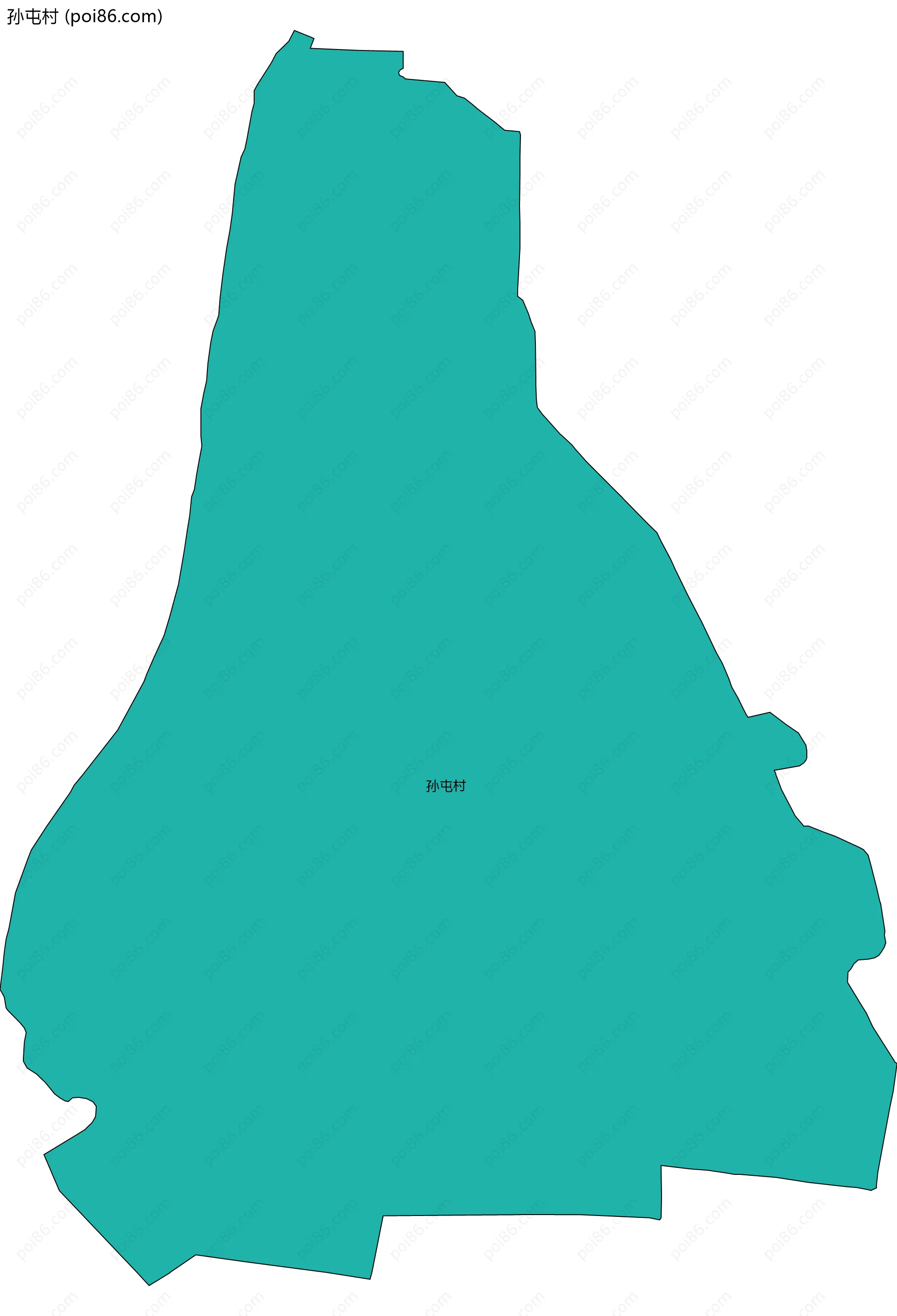 孙屯村边界地图