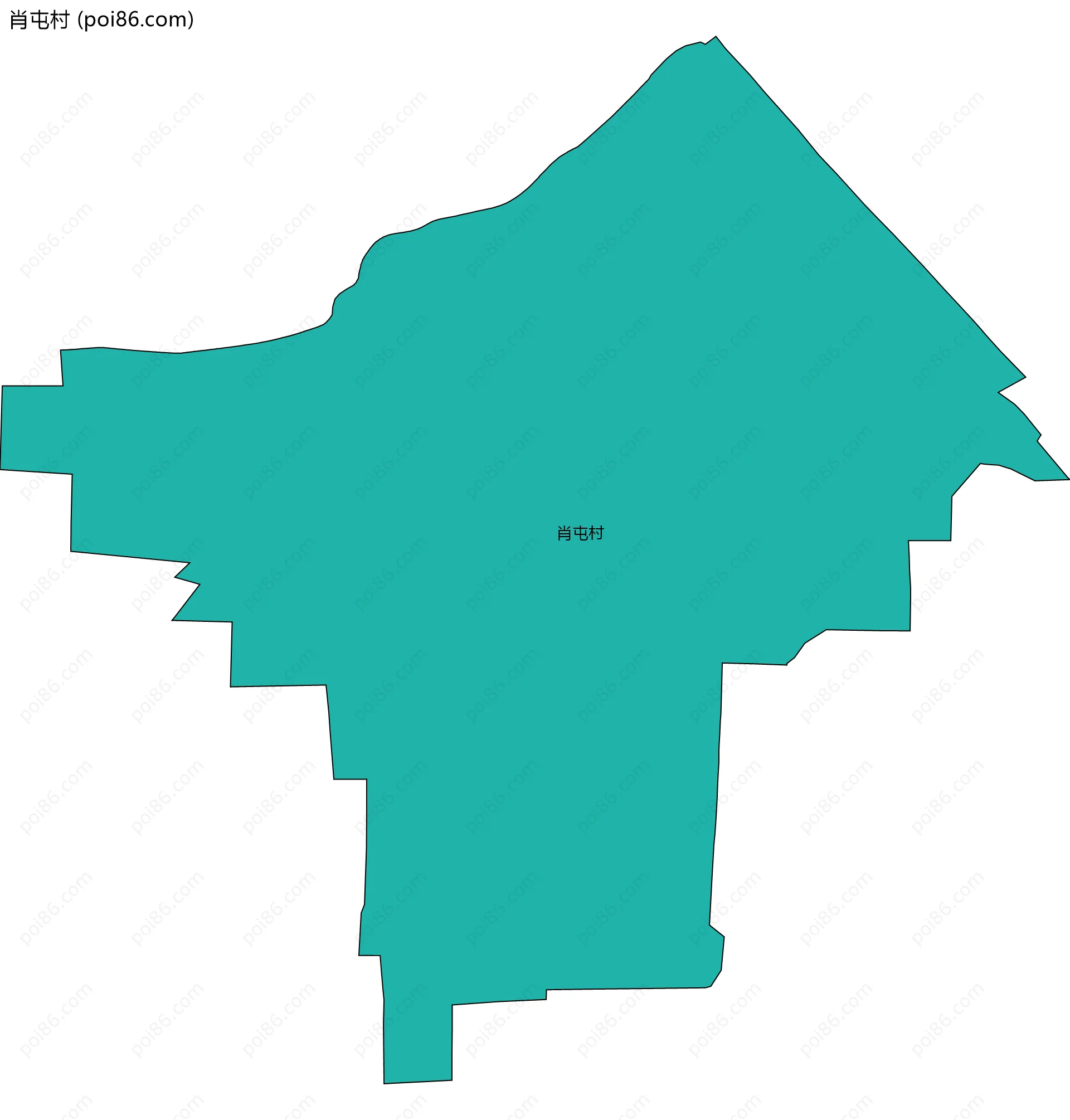 肖屯村边界地图