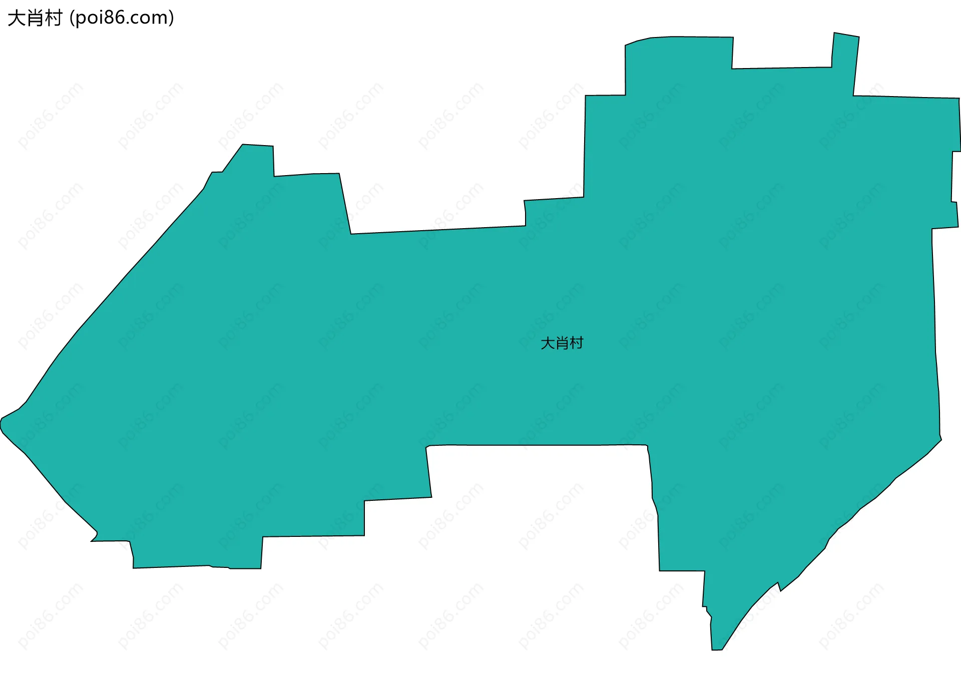 大肖村边界地图