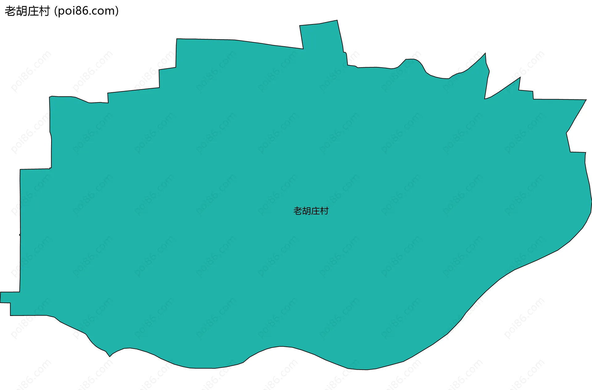 老胡庄村边界地图