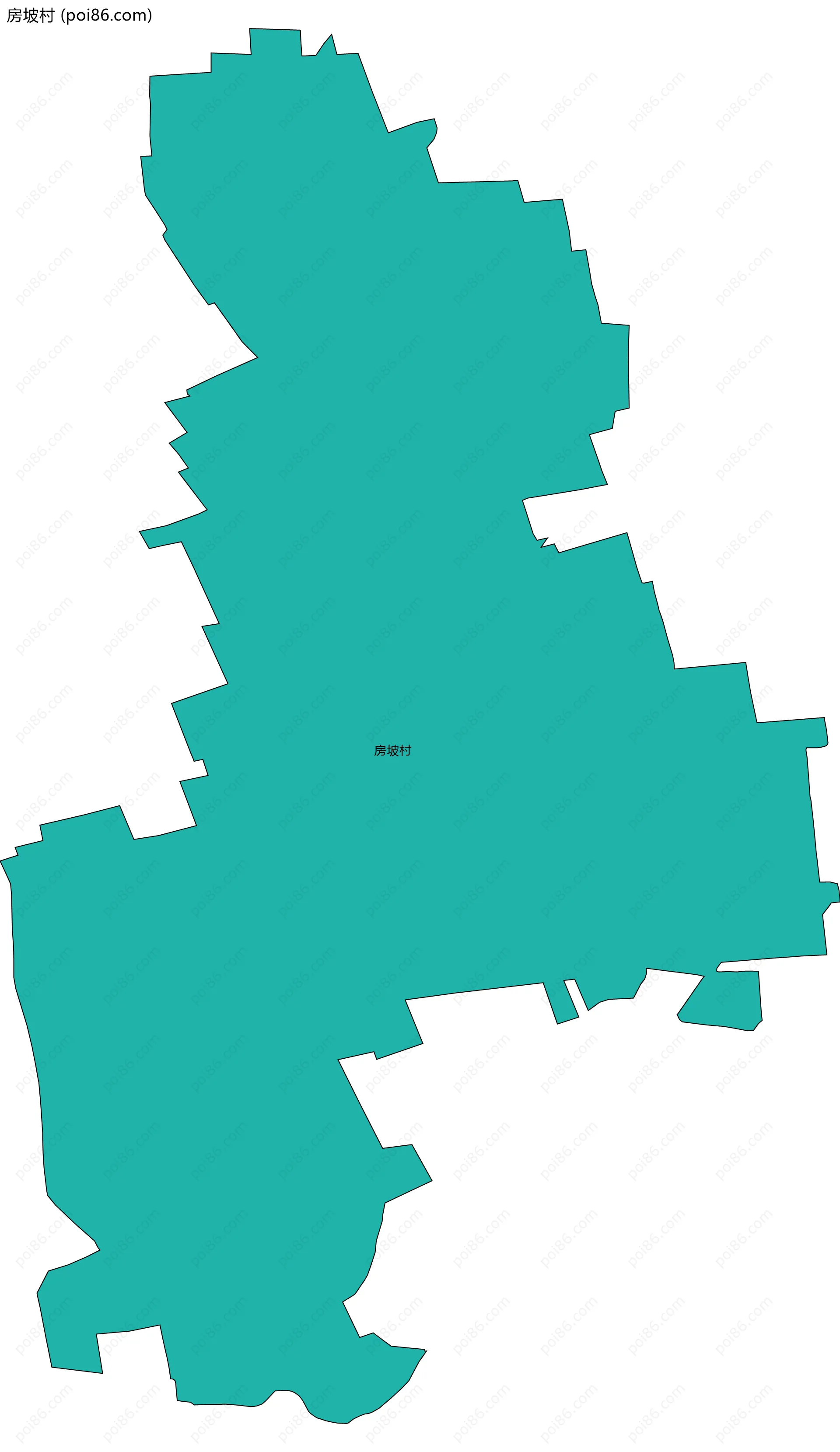 房坡村边界地图