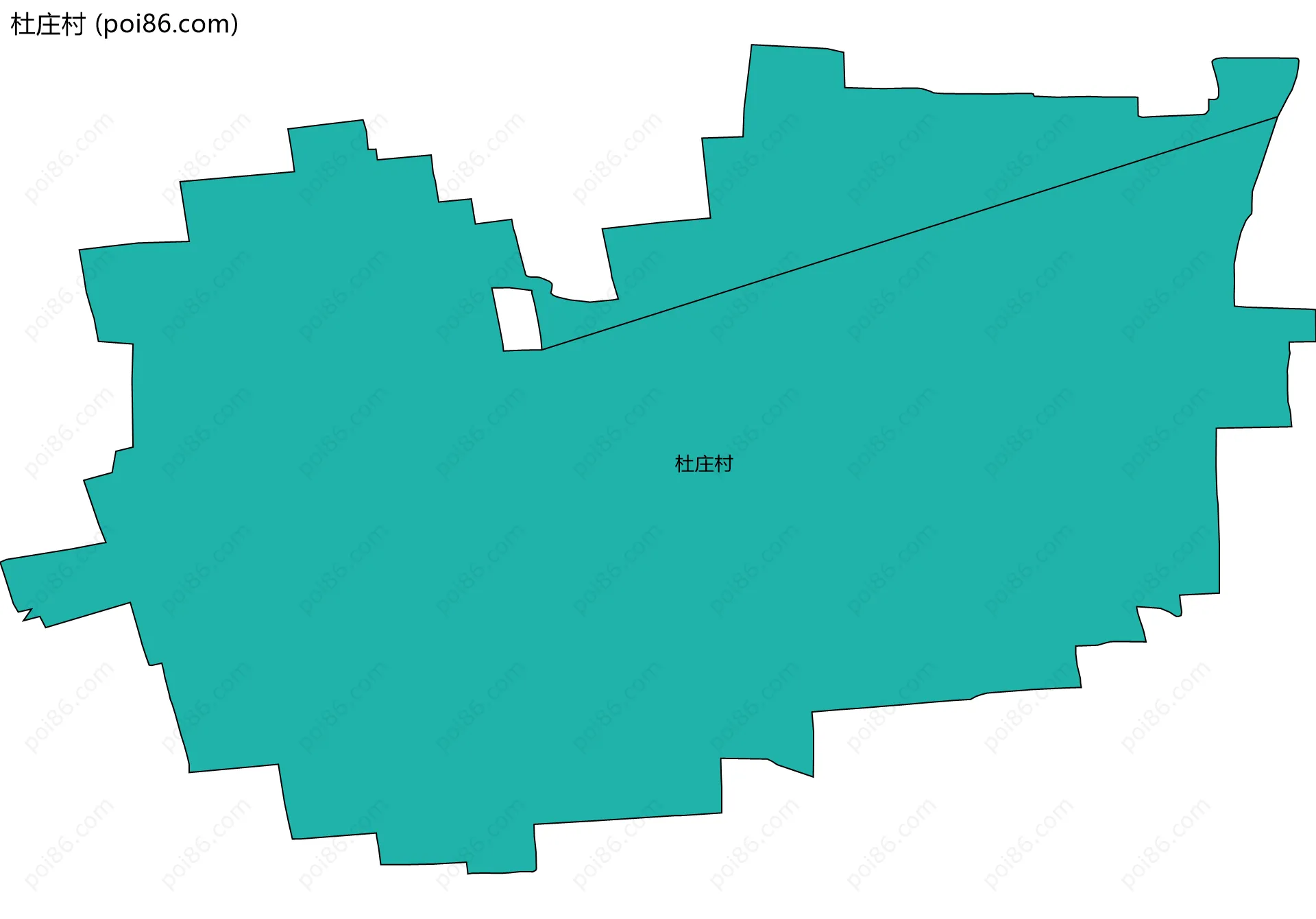 杜庄村边界地图