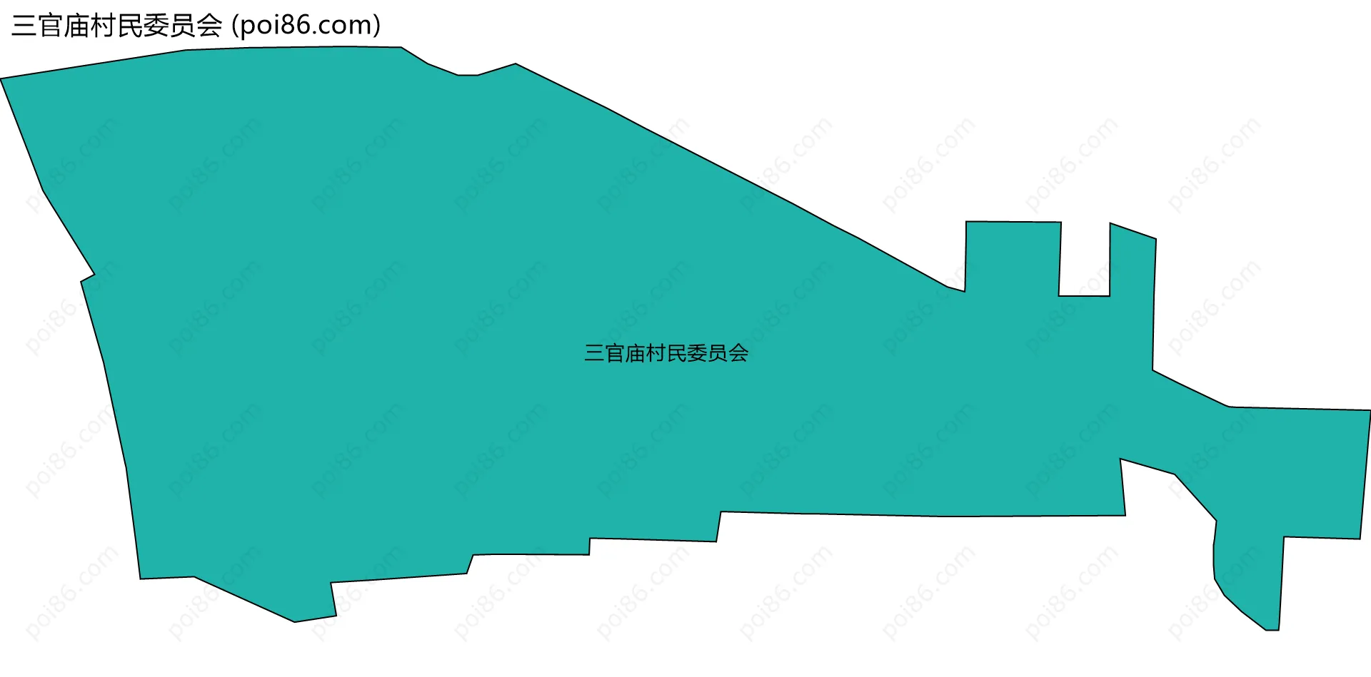 三官庙村民委员会边界地图