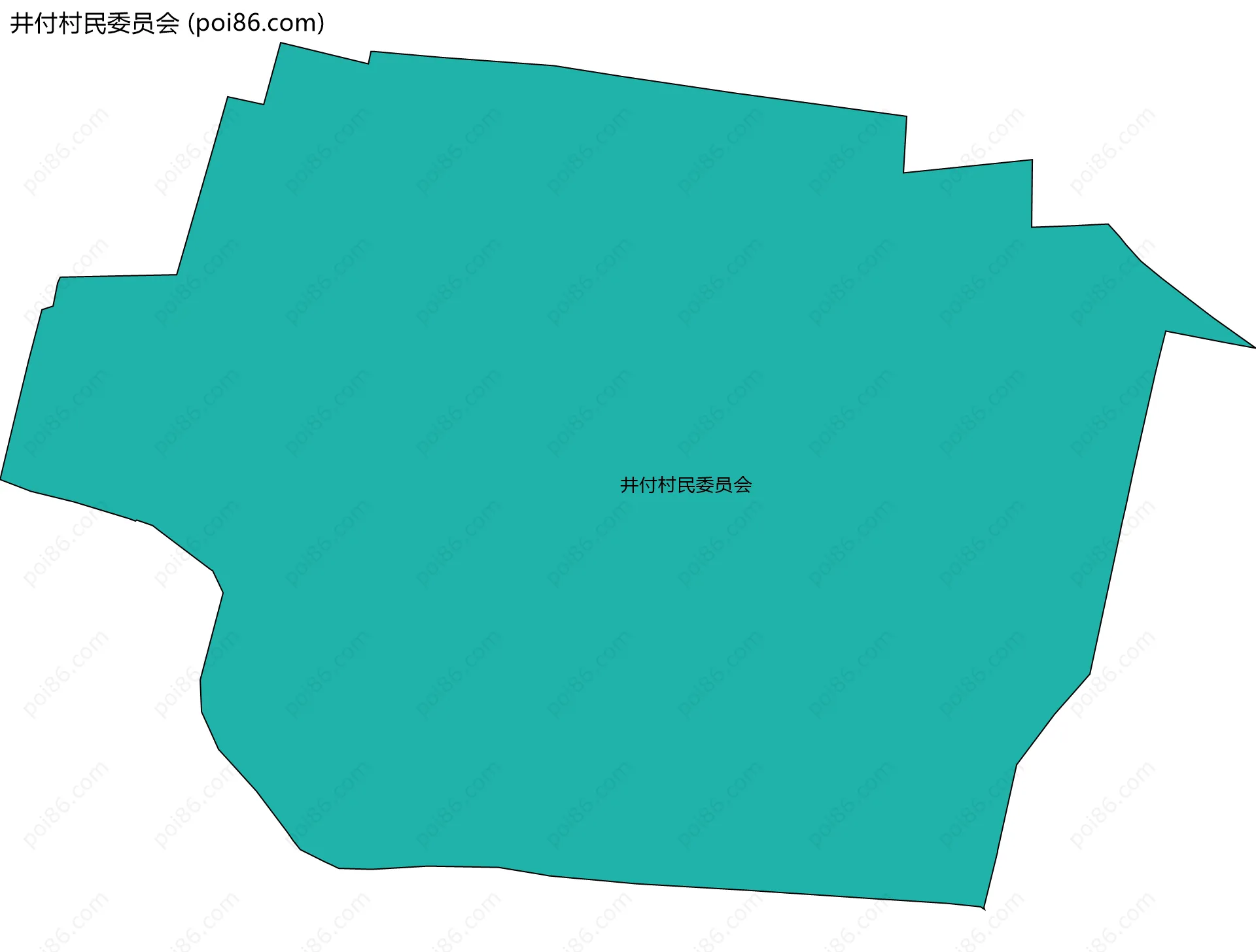 井付村民委员会边界地图
