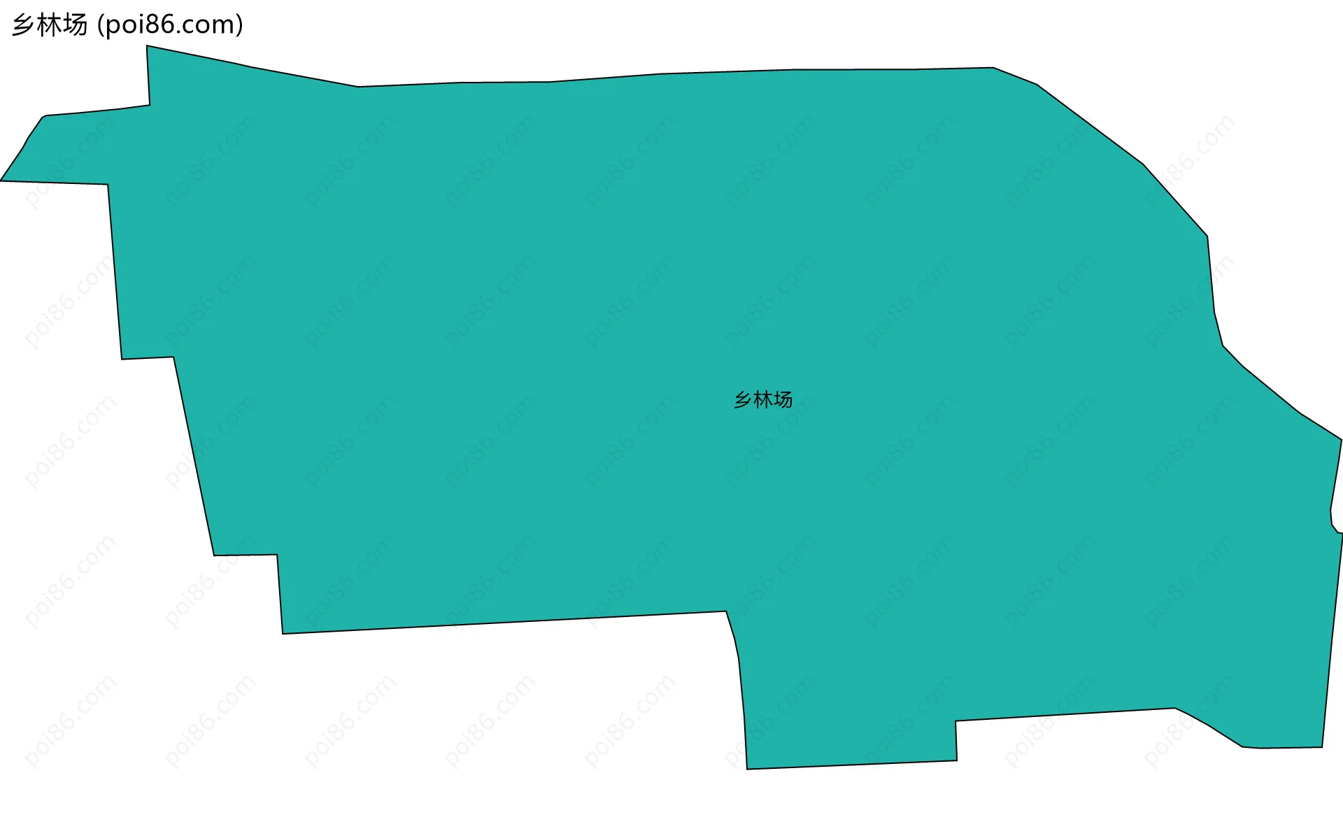 乡林场边界地图