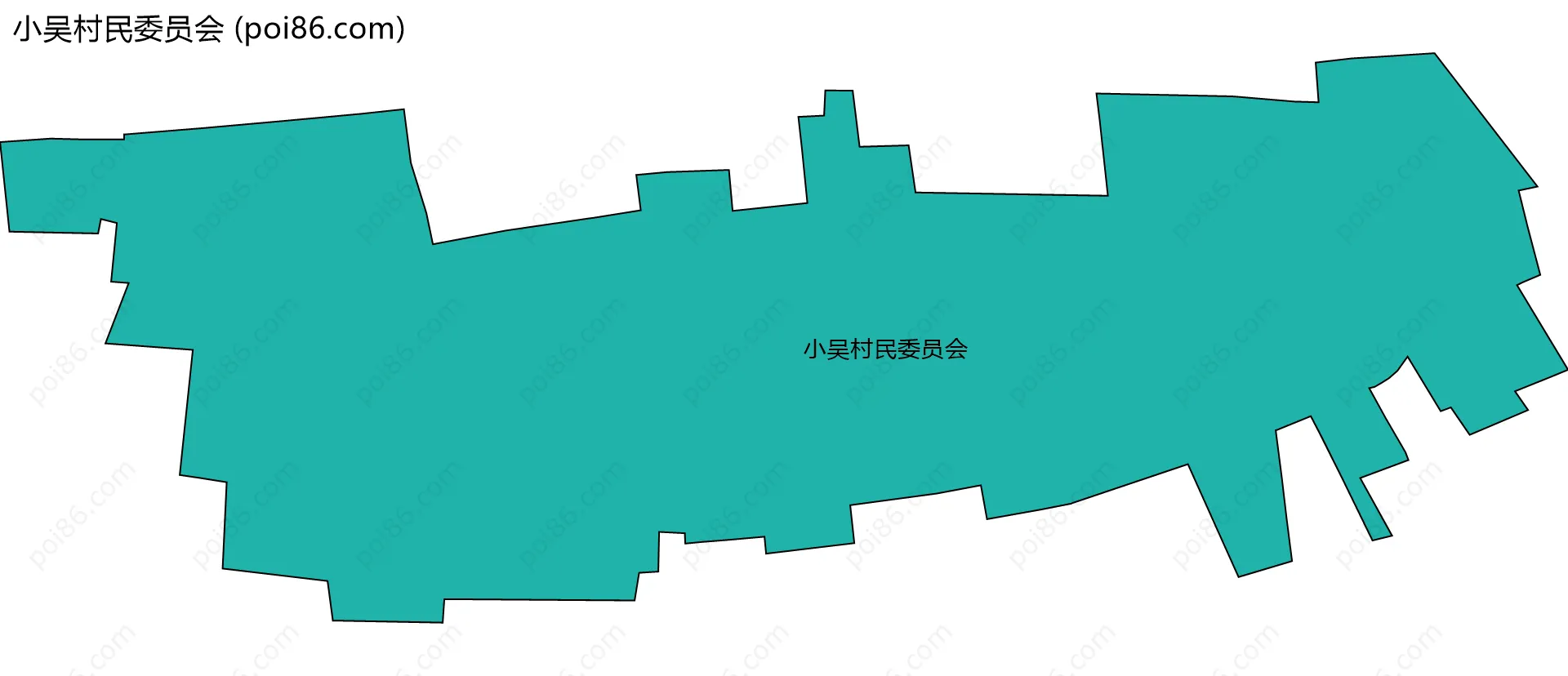 小吴村民委员会边界地图