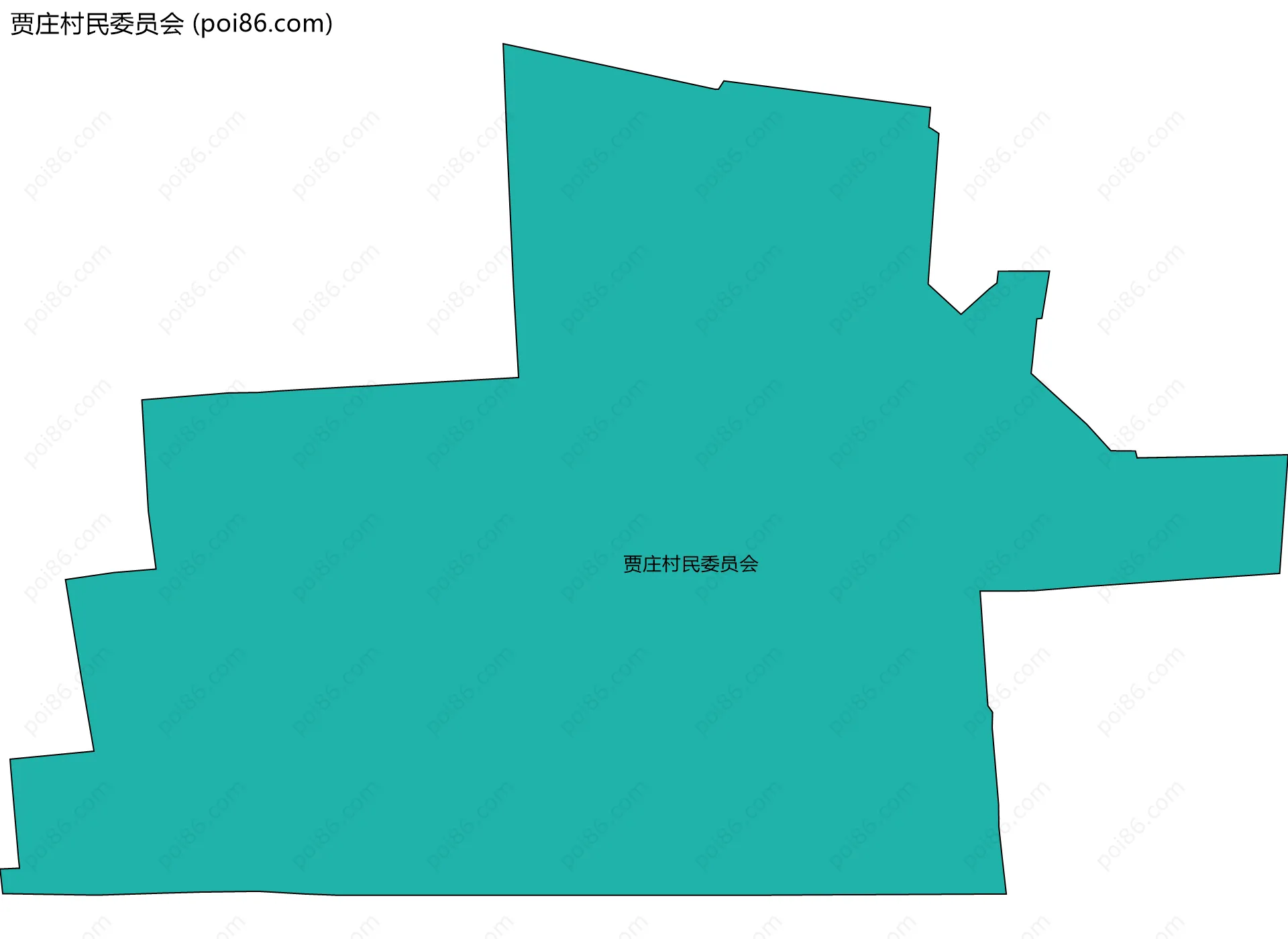 贾庄村民委员会边界地图