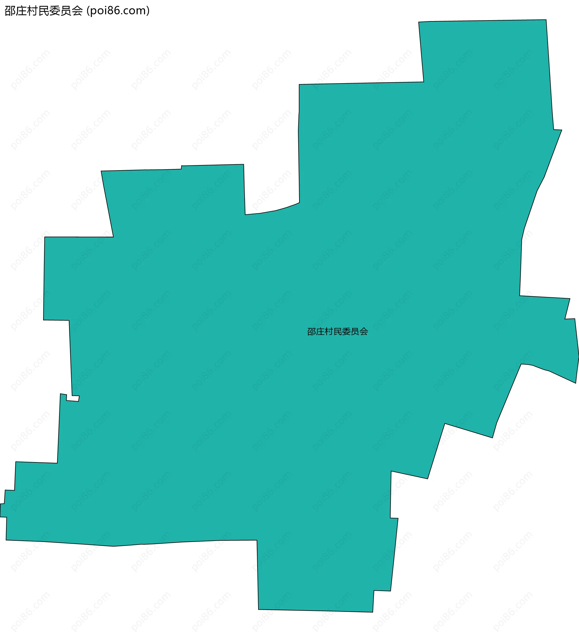 邵庄村民委员会边界地图