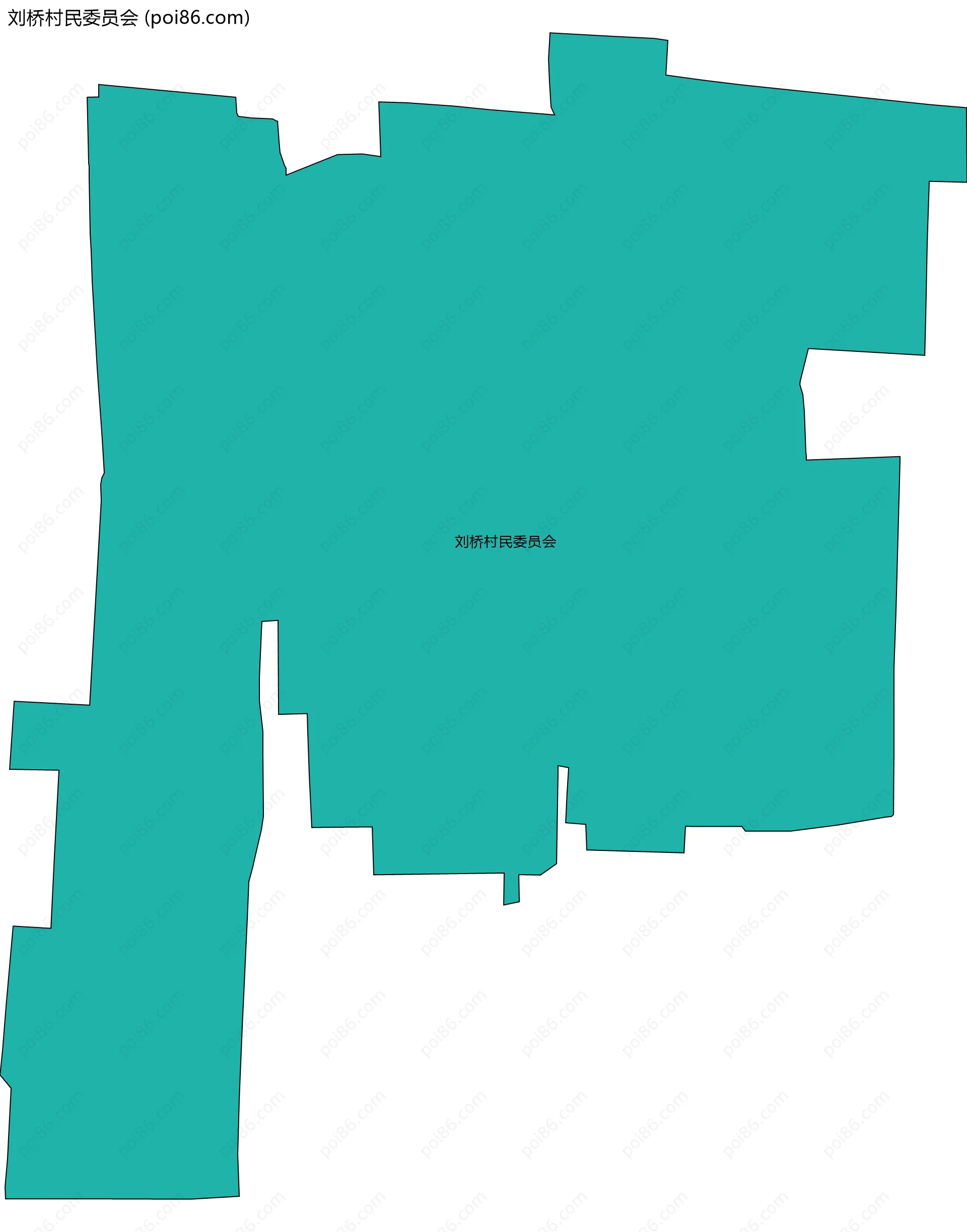 刘桥村民委员会边界地图