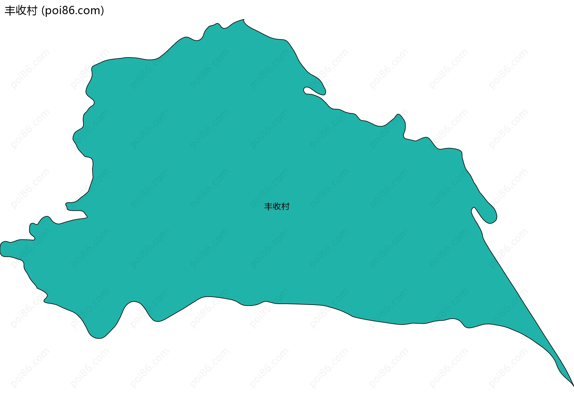 丰收村边界地图