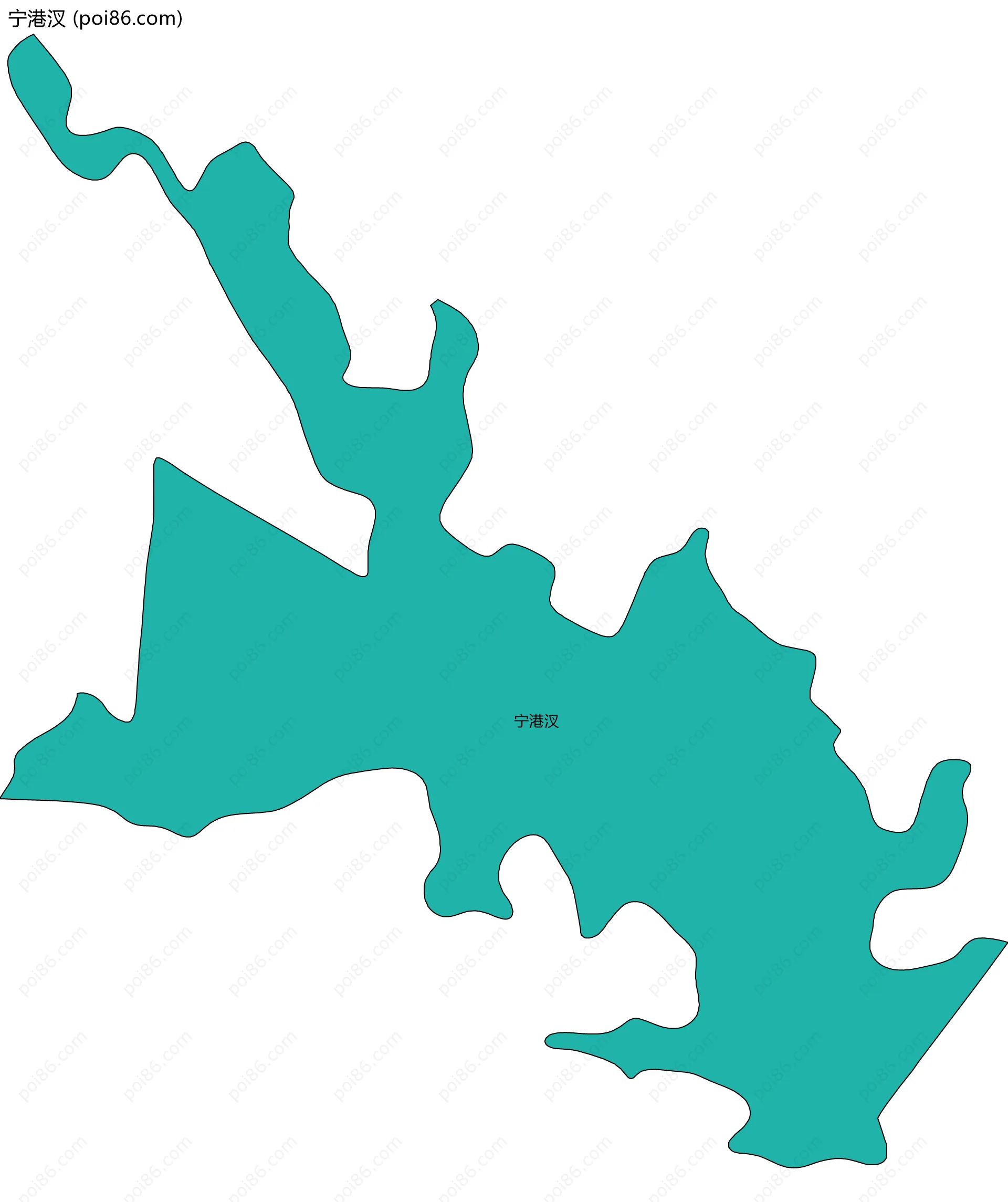 宁港汊边界地图