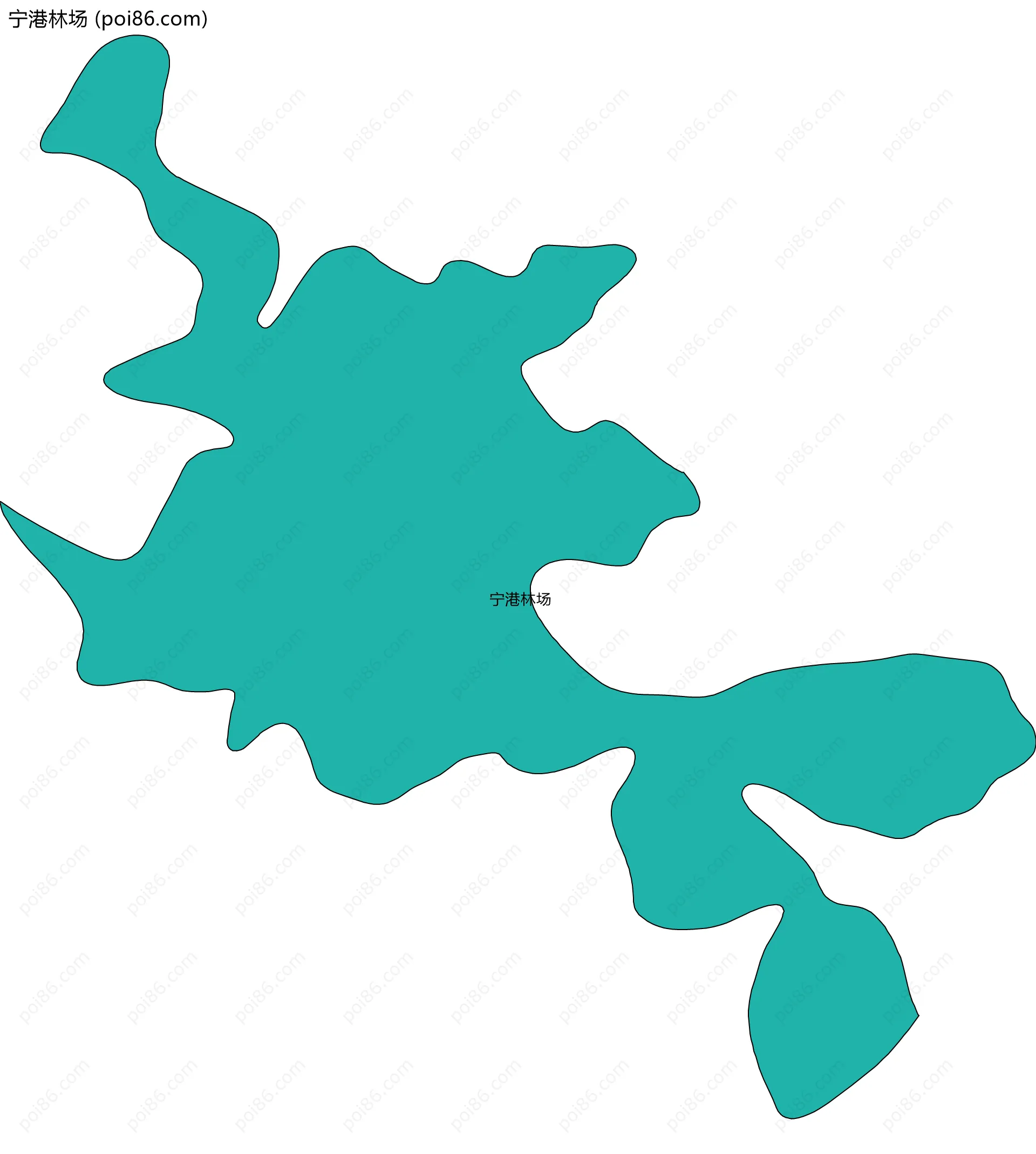 宁港林场边界地图