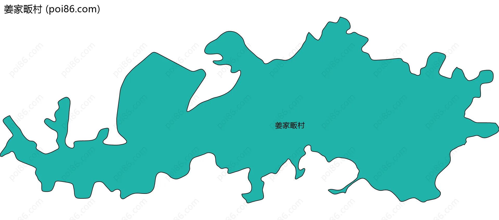 姜家畈村边界地图