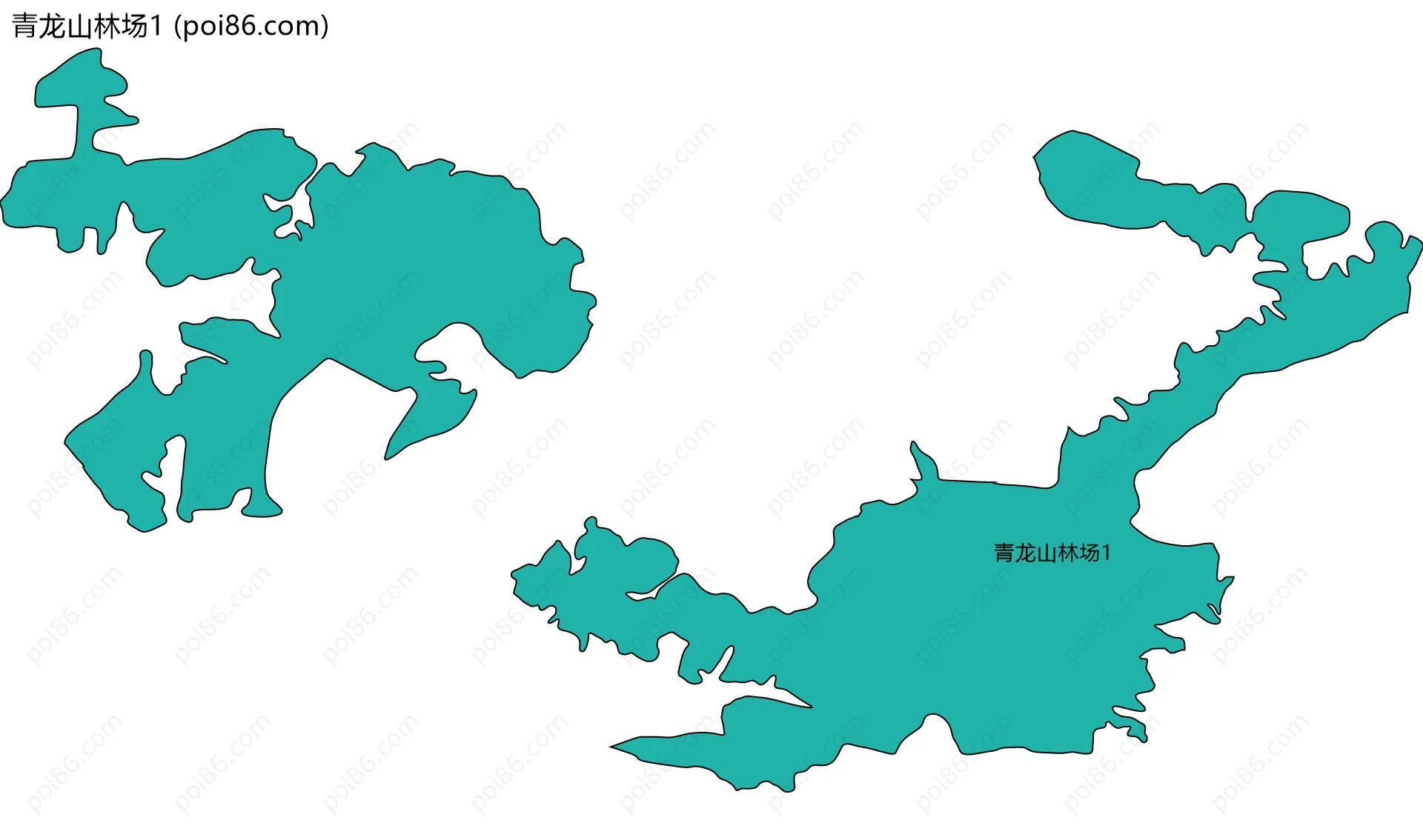 青龙山林场1边界地图