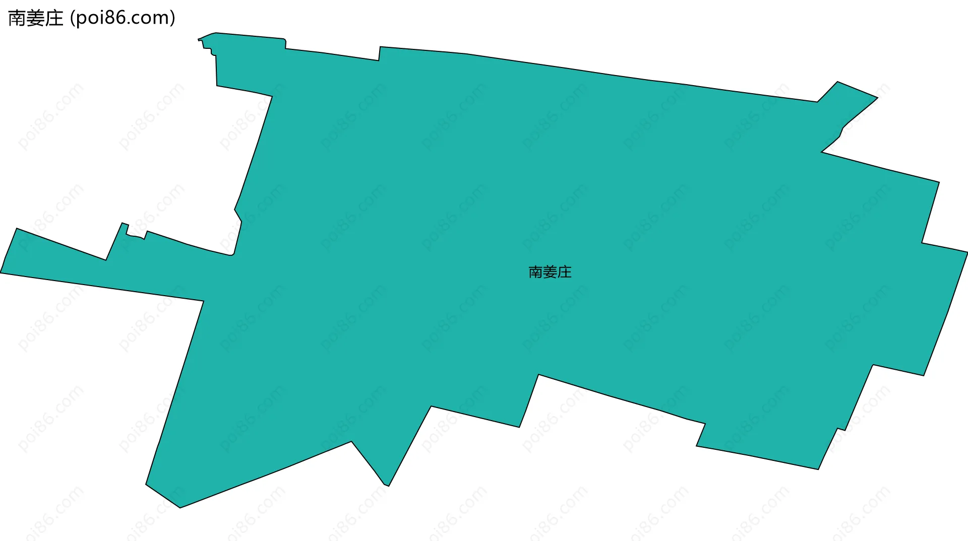 南姜庄边界地图