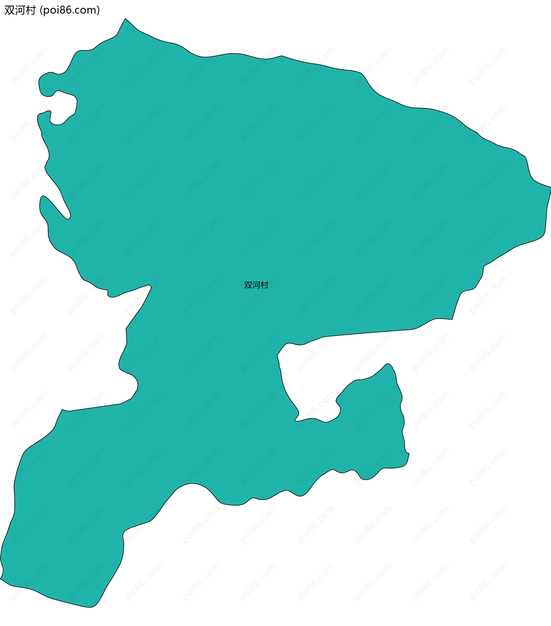 双河村边界地图