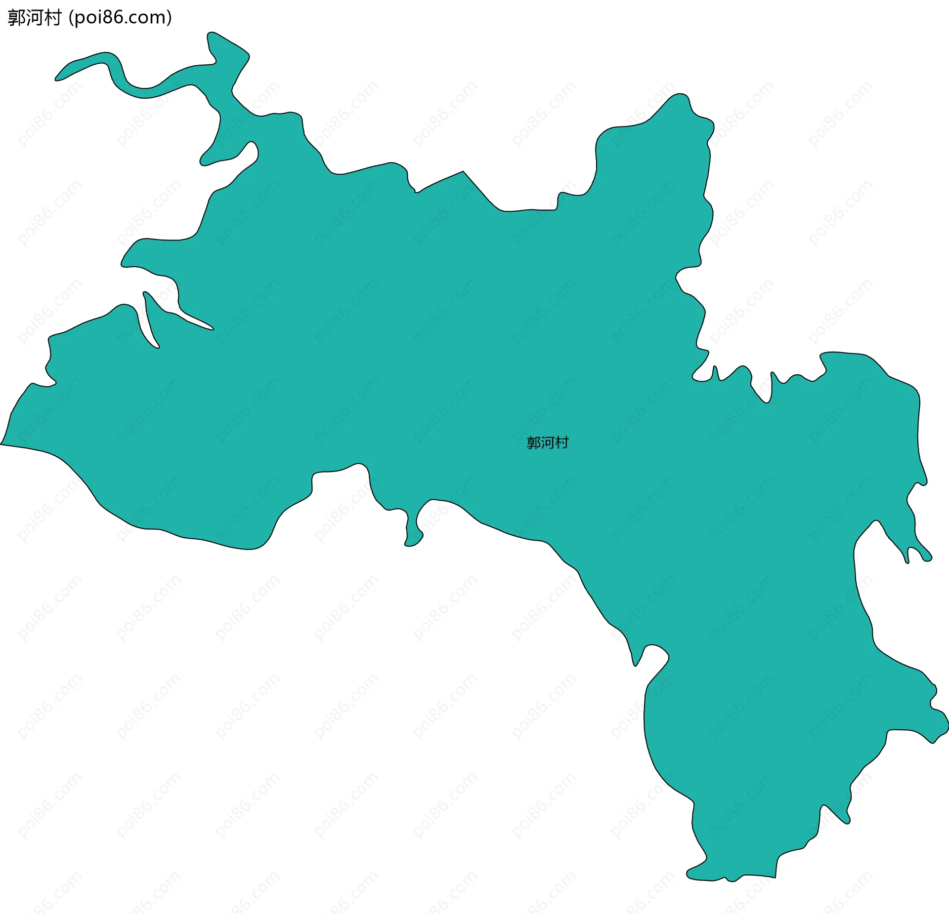 郭河村边界地图