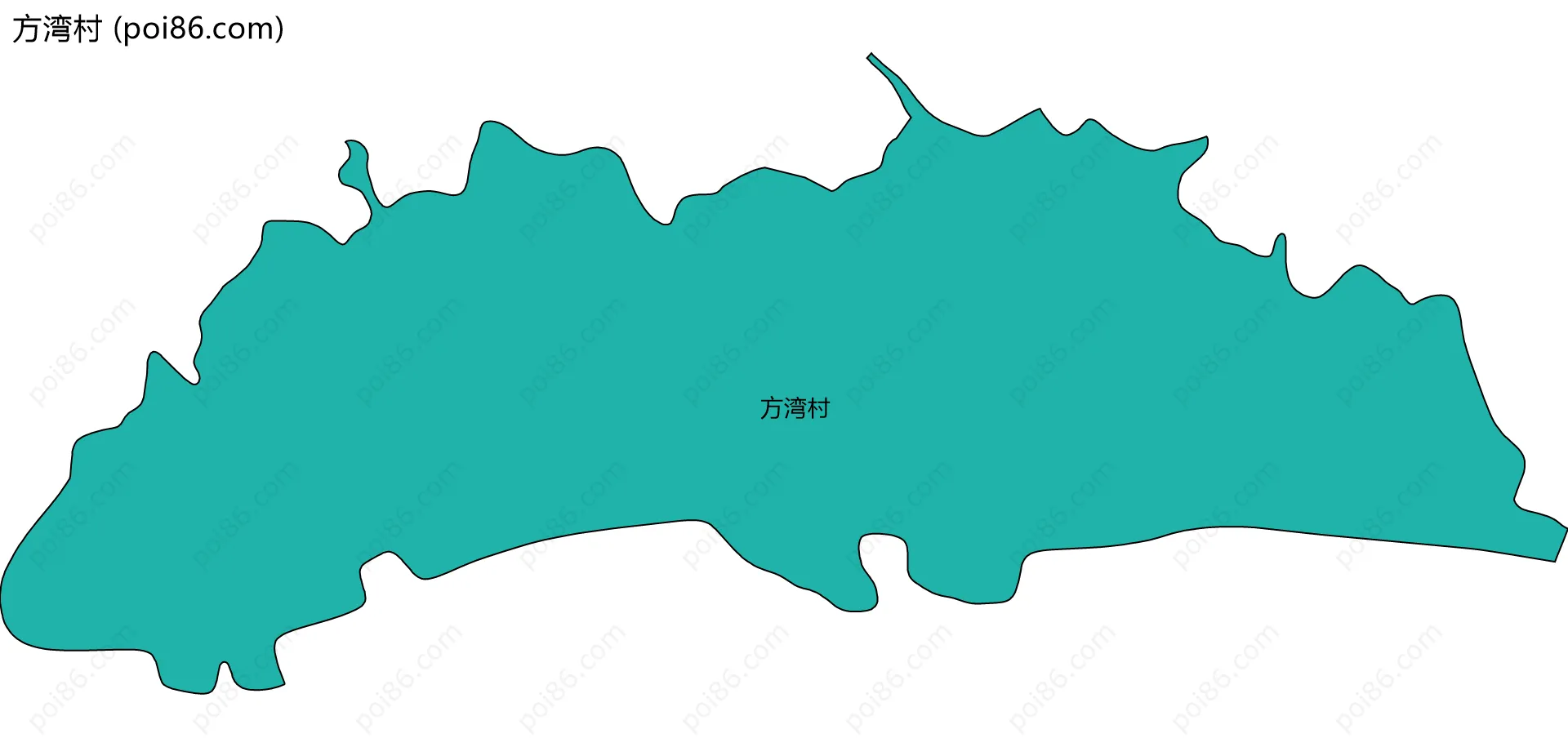 方湾村边界地图