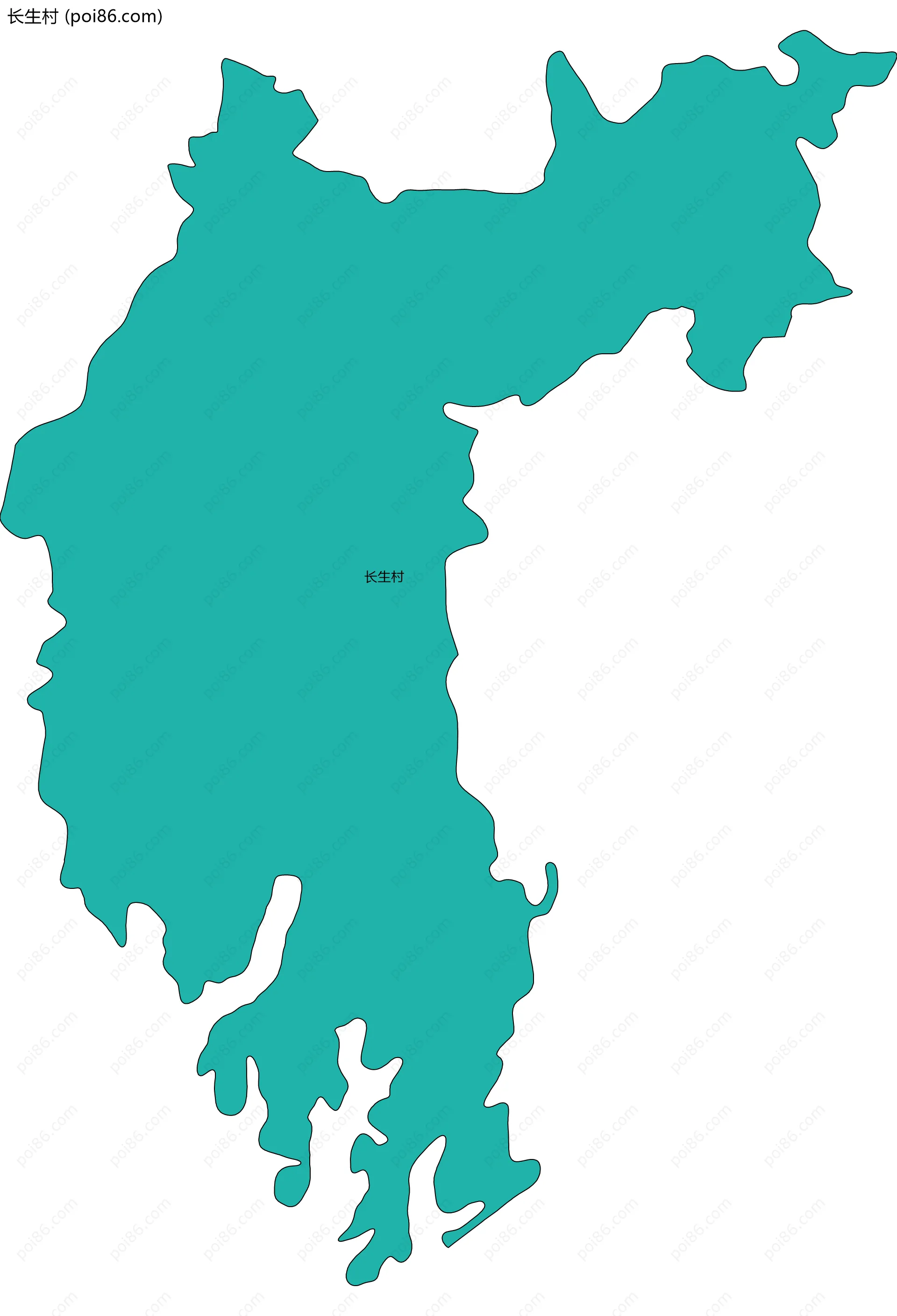 长生村边界地图