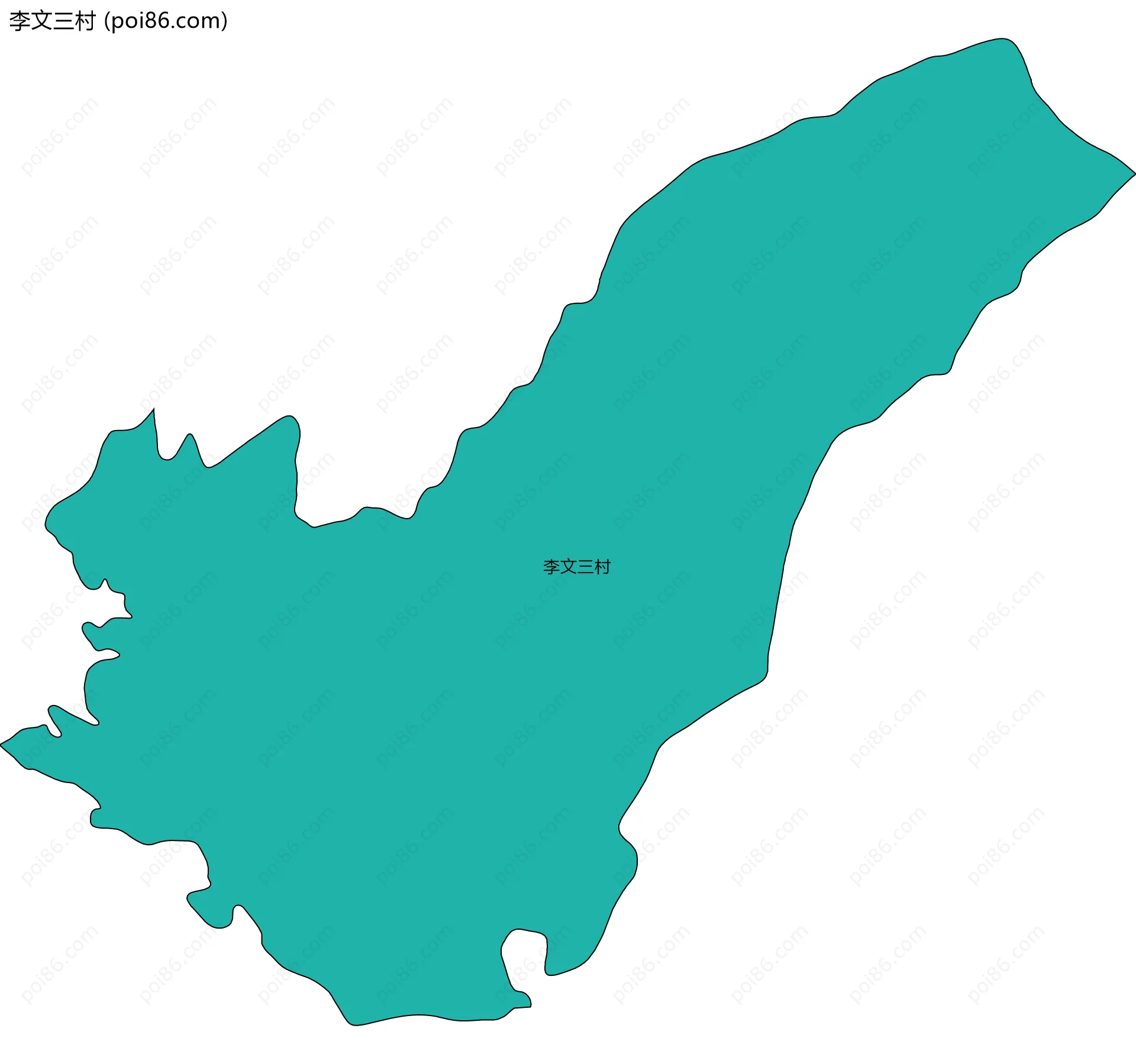 李文三村边界地图
