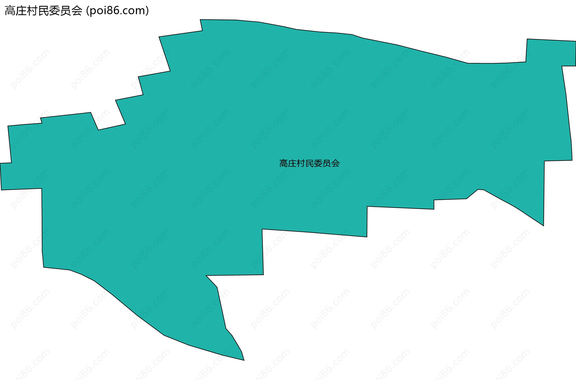 高庄村民委员会边界地图