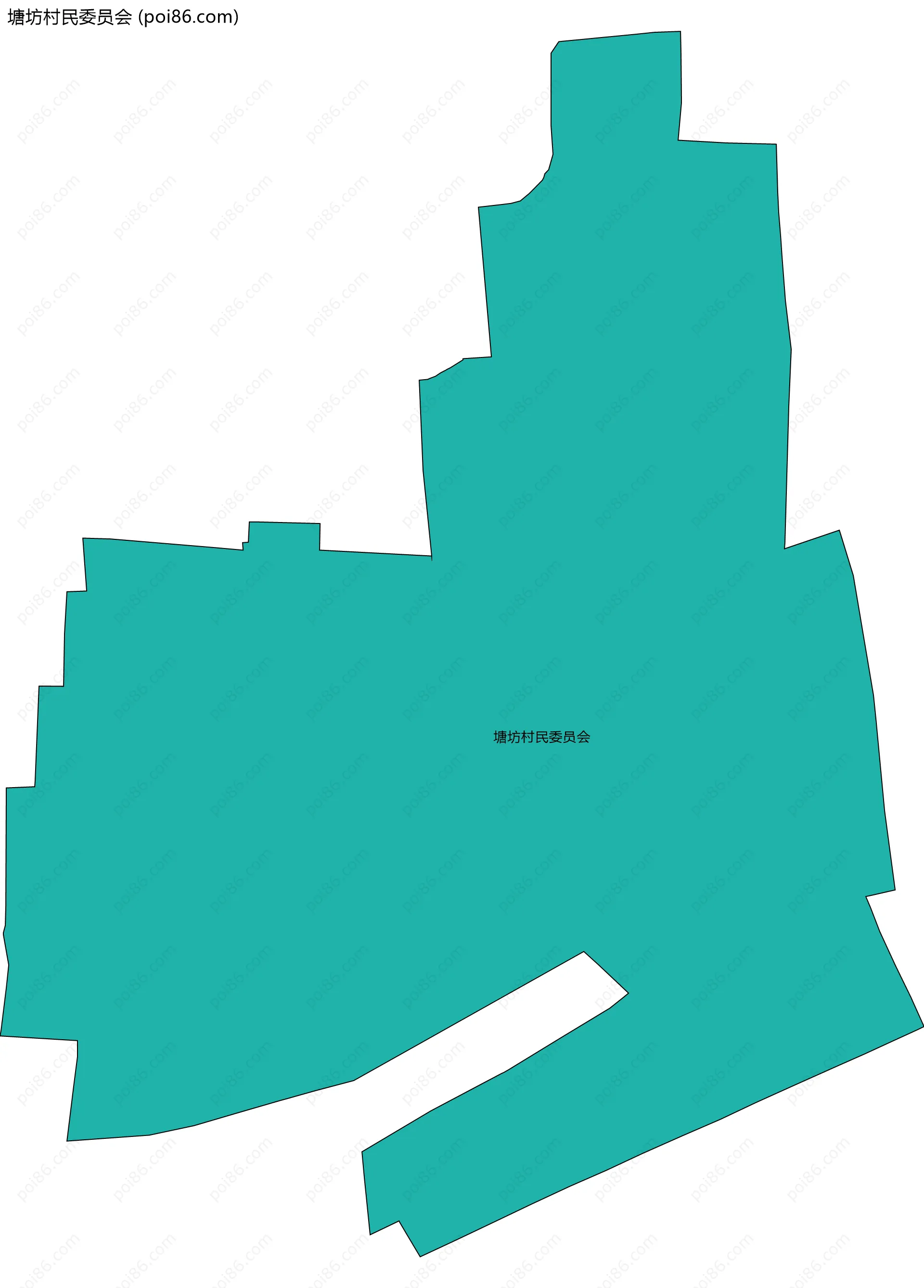 塘坊村民委员会边界地图