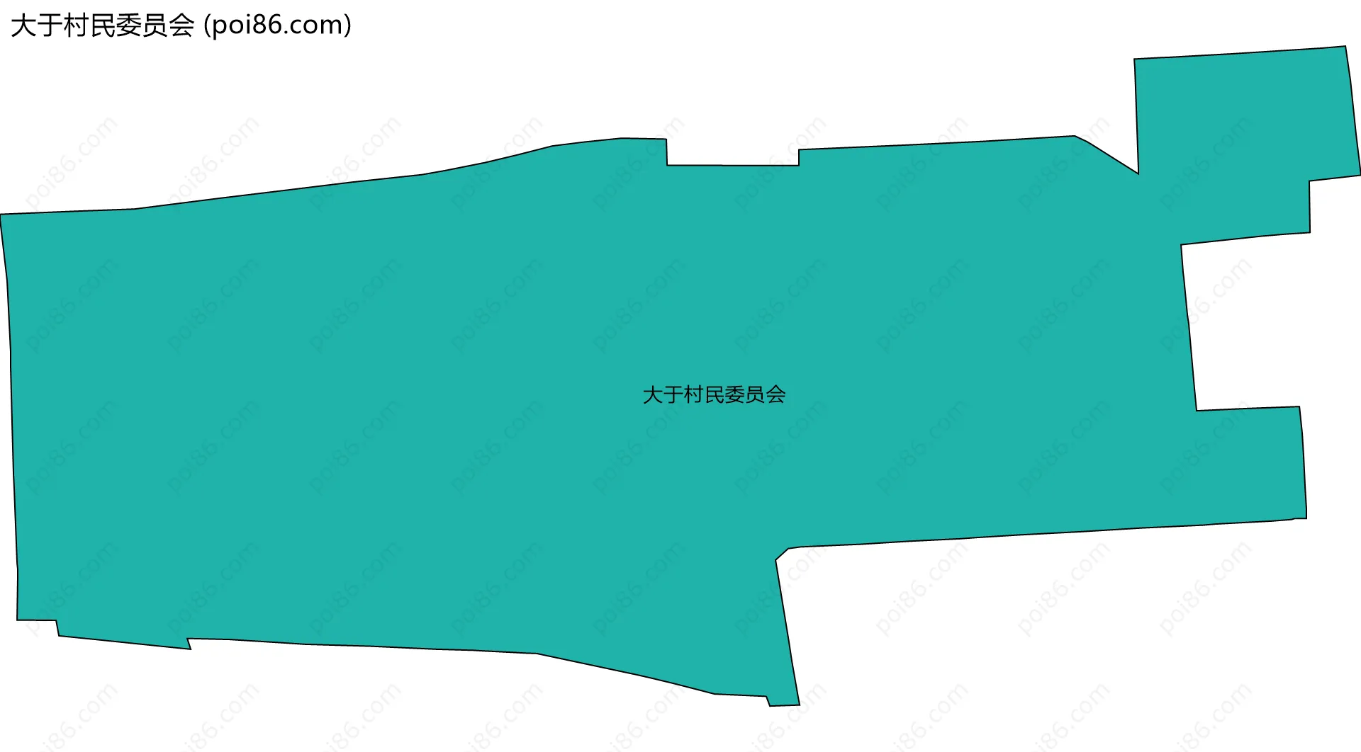 大于村民委员会边界地图