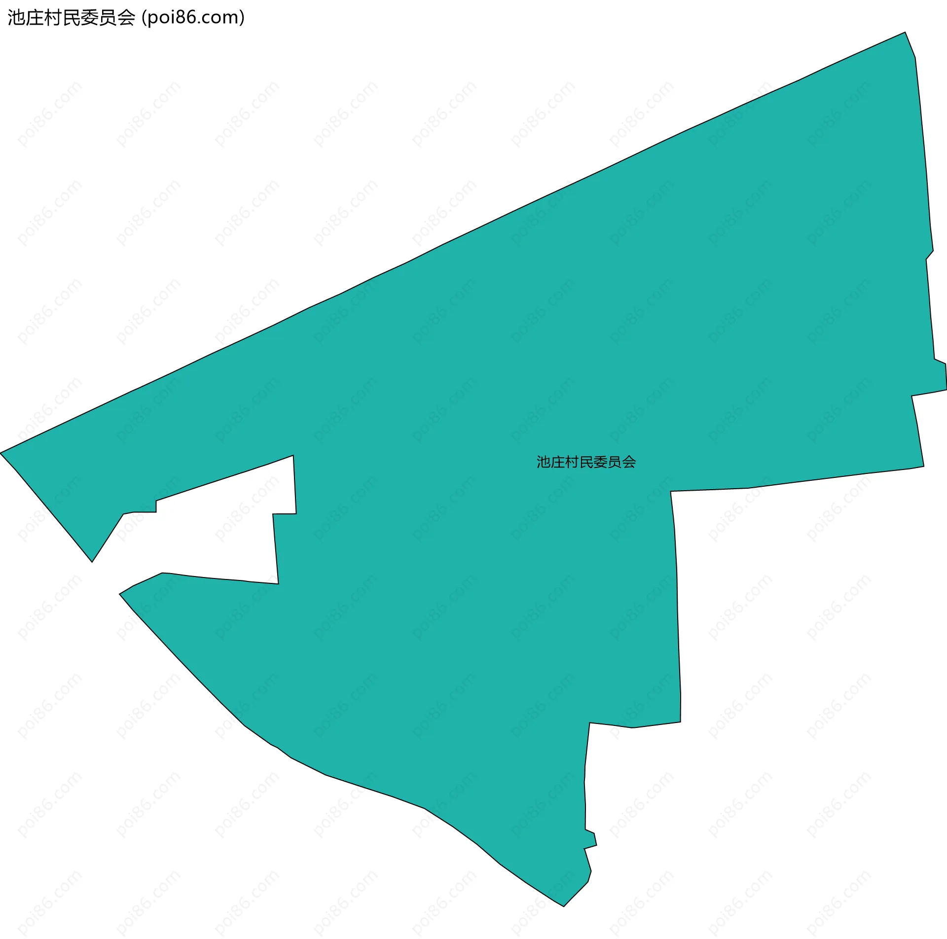池庄村民委员会边界地图