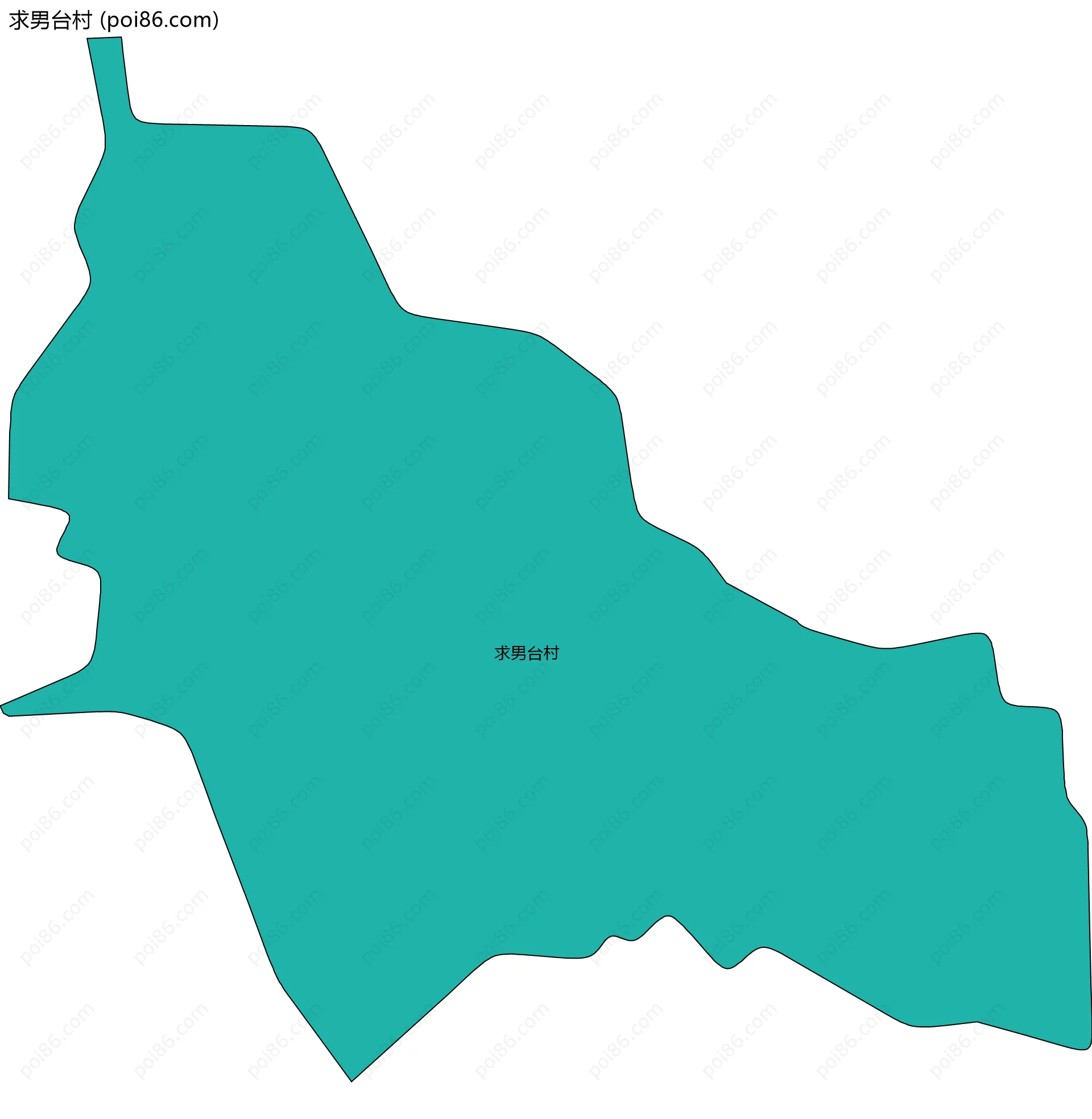 求男台村边界地图