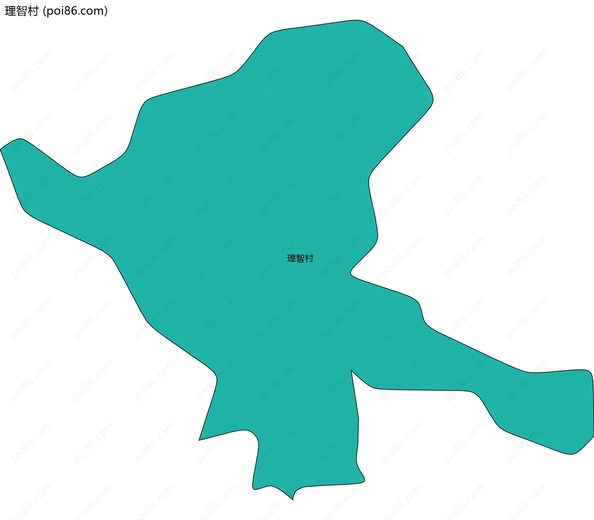 理智村边界地图