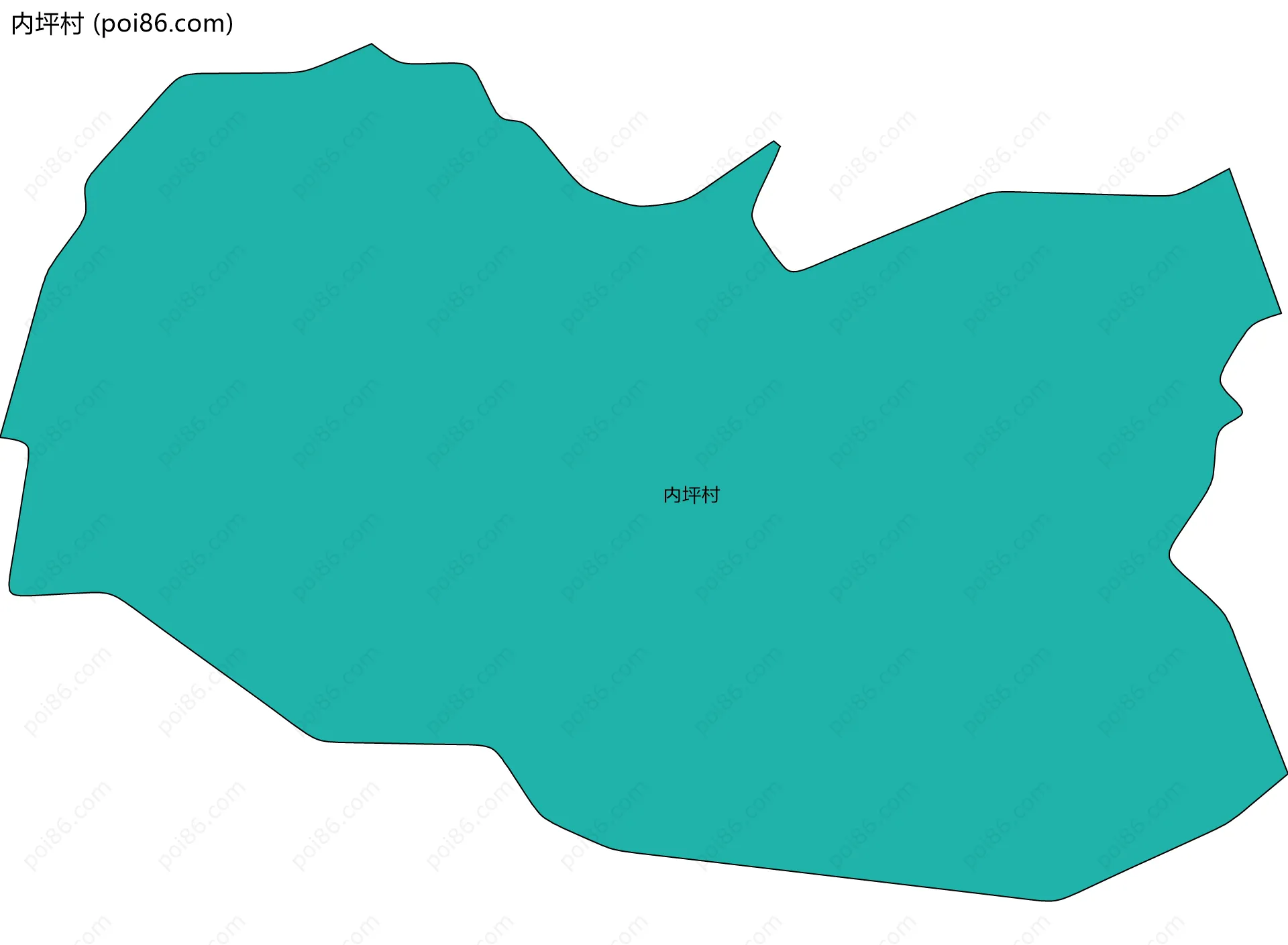 内坪村边界地图