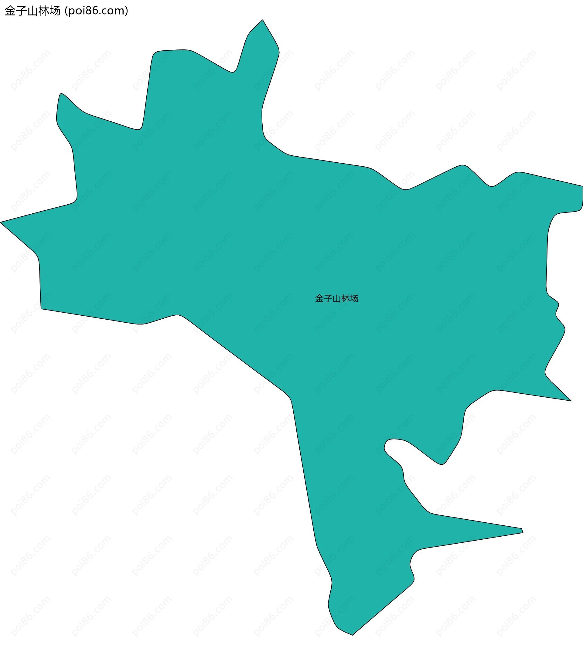 金子山林场边界地图