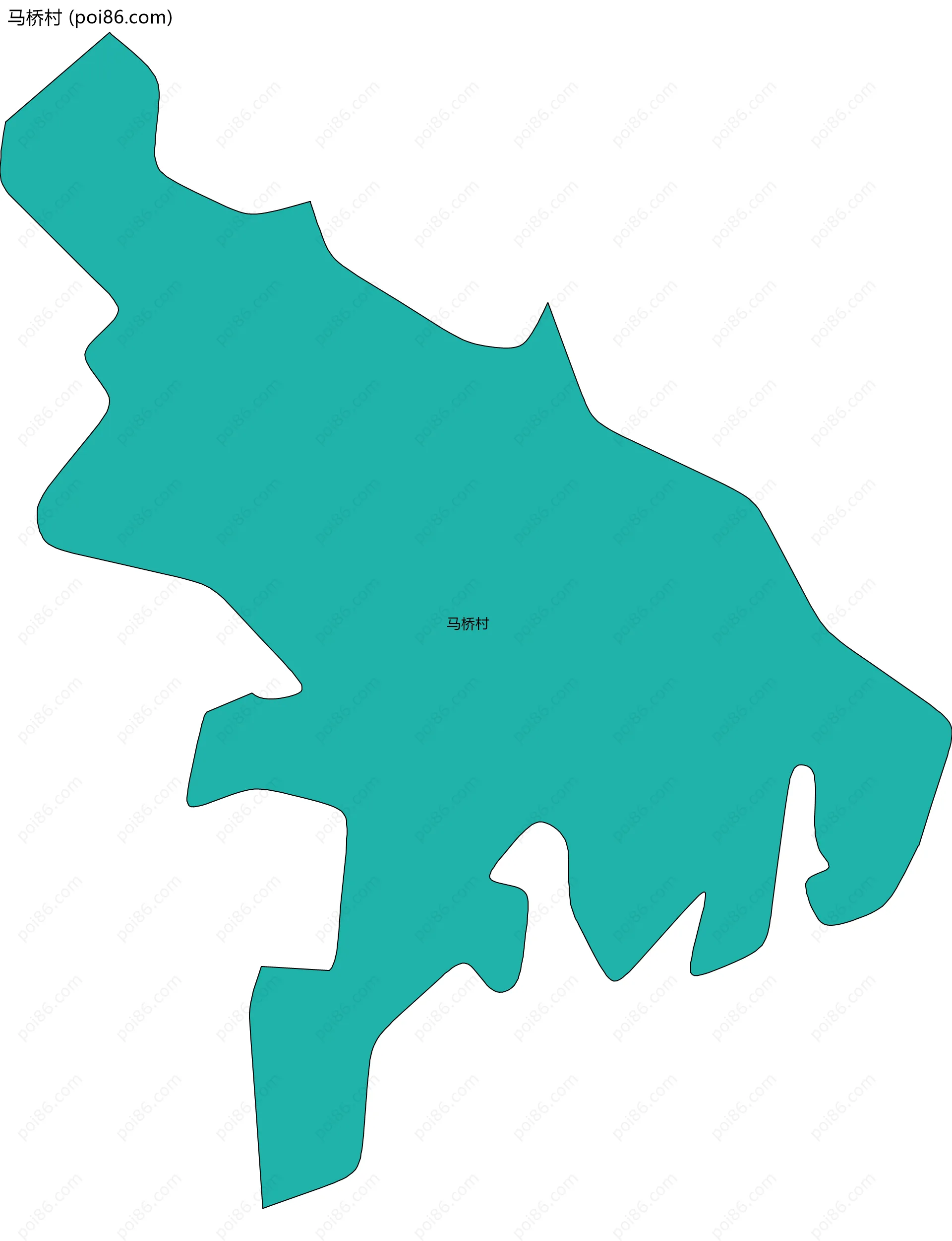 马桥村边界地图