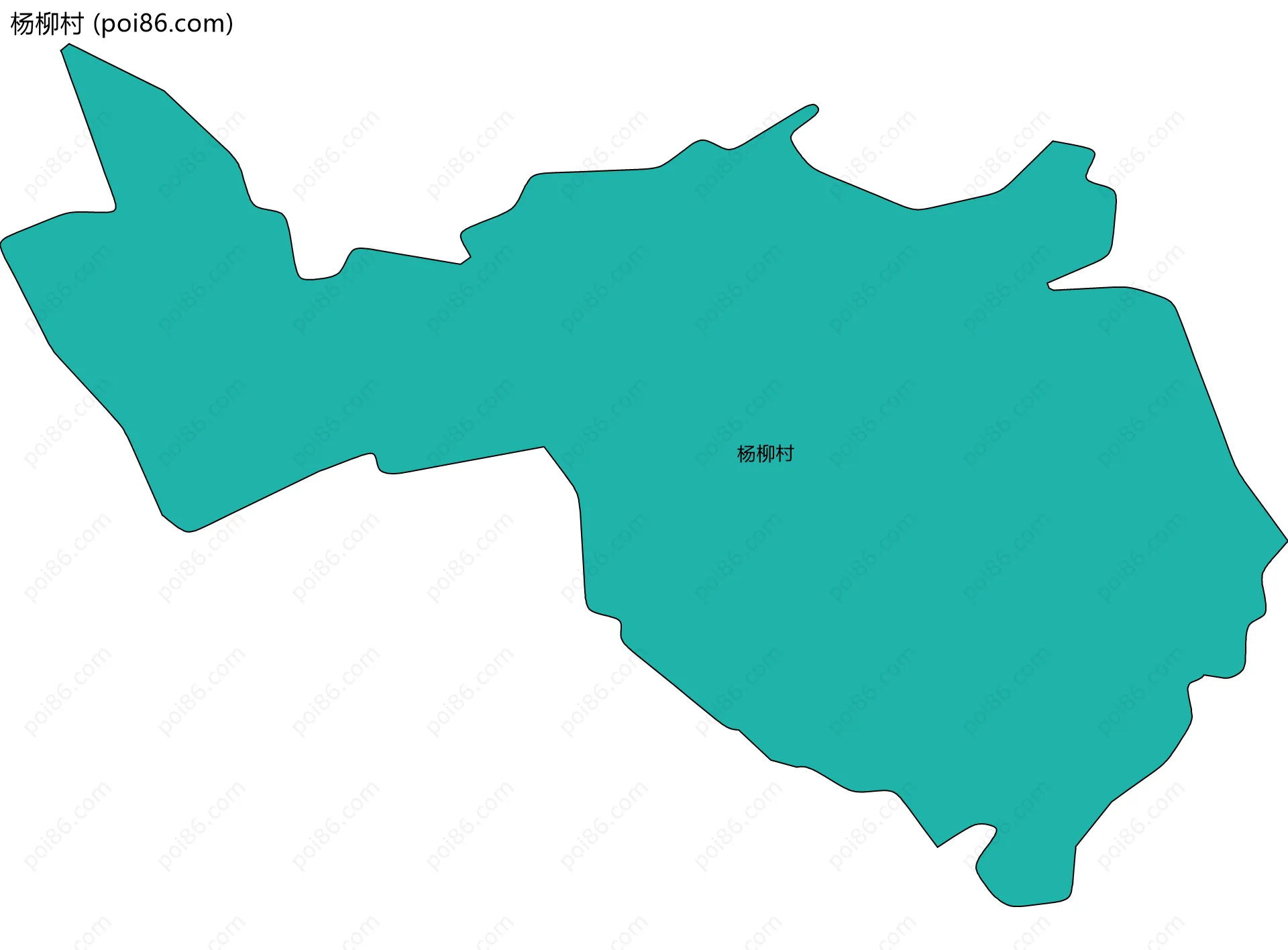 杨柳村边界地图