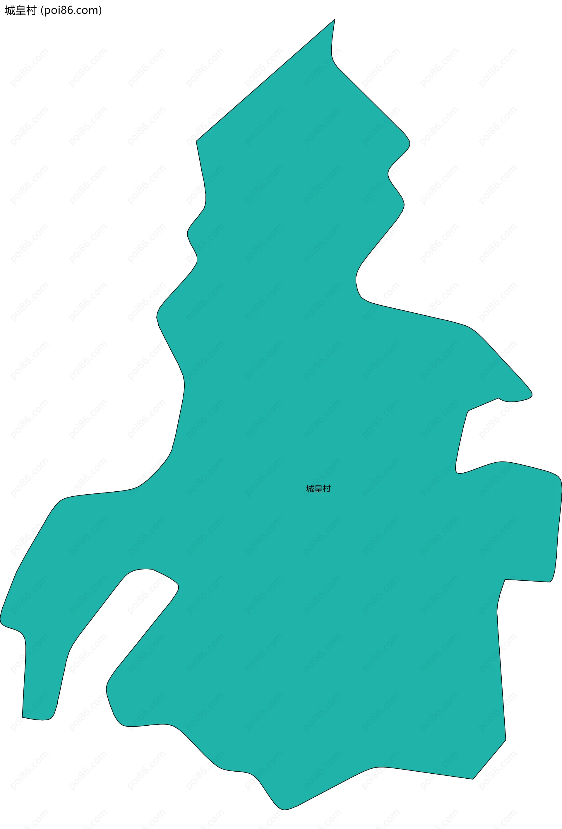 城皇村边界地图