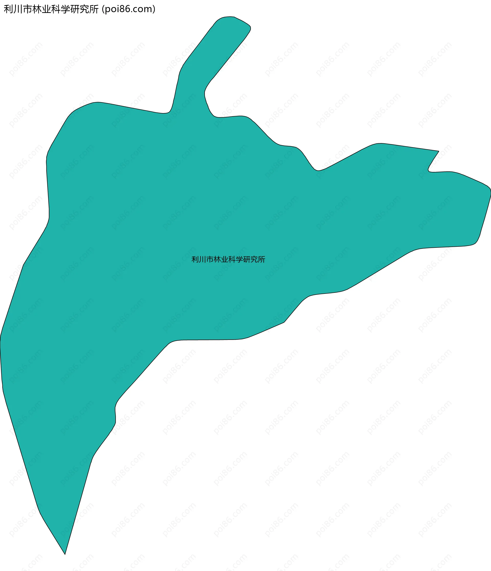 利川市林业科学研究所边界地图