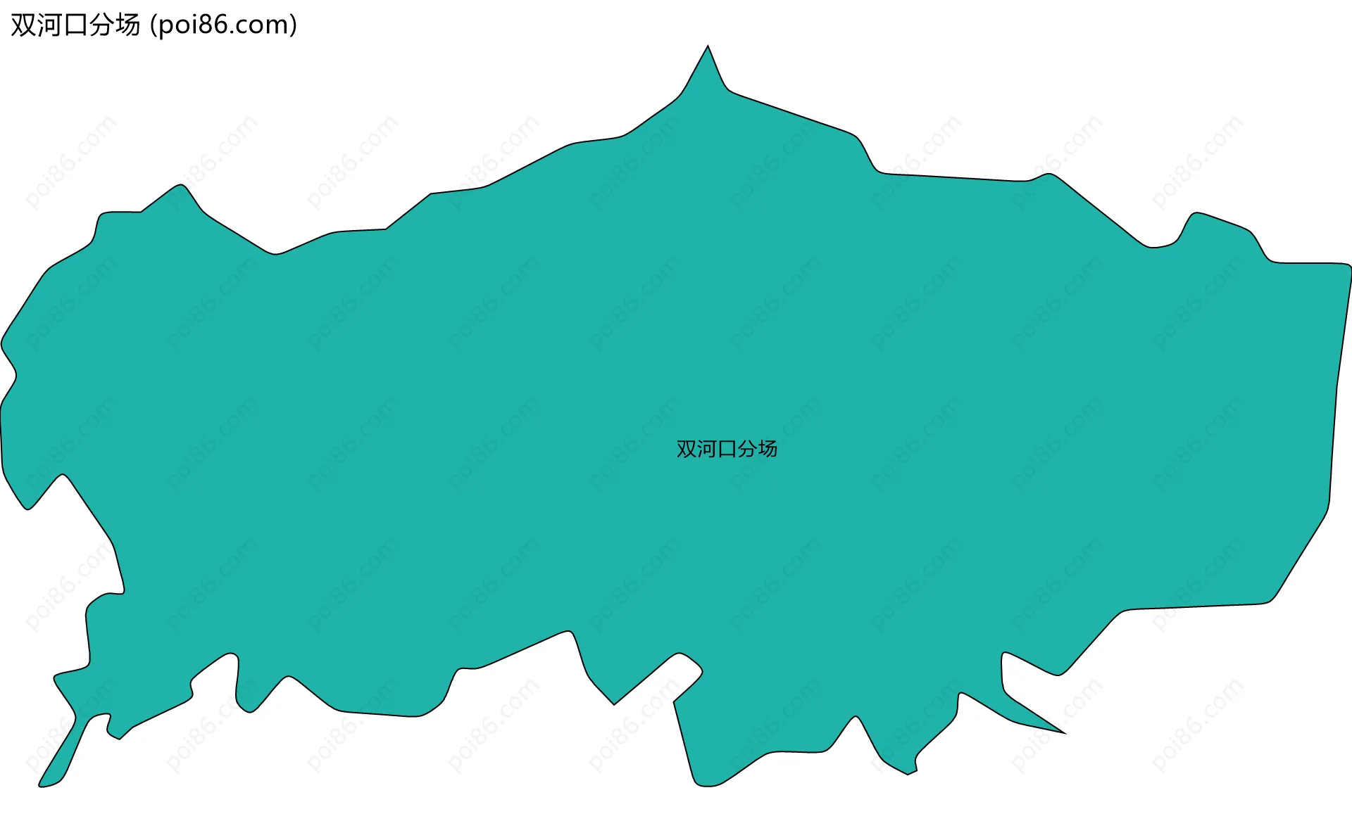 双河口分场边界地图