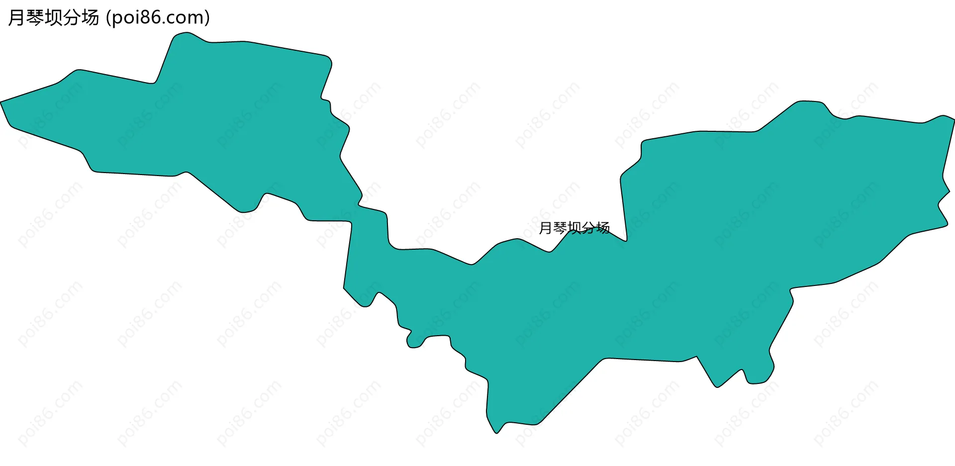 月琴坝分场边界地图