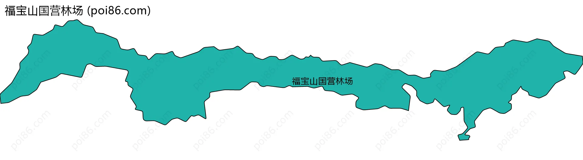 福宝山国营林场边界地图