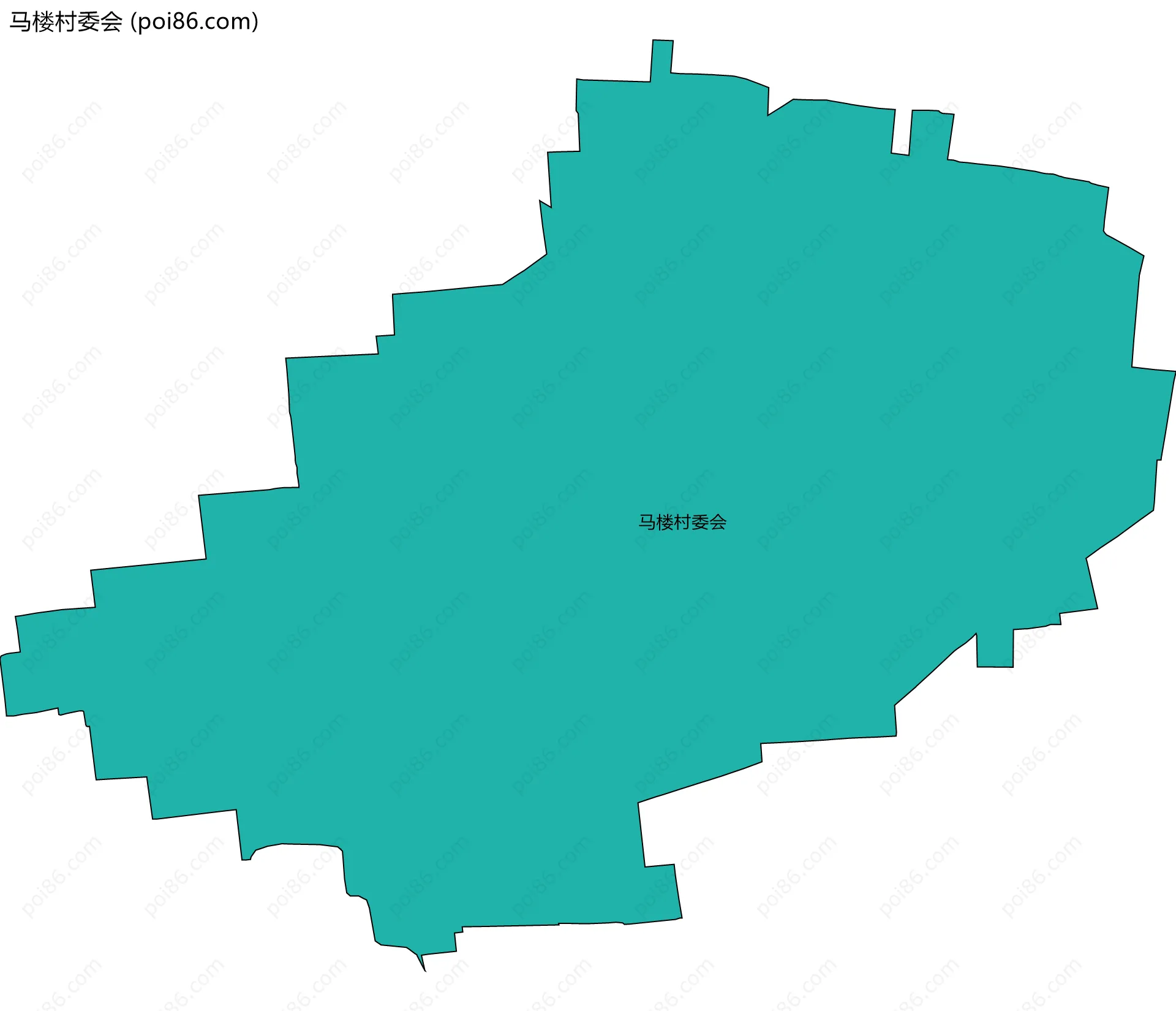 马楼村委会边界地图