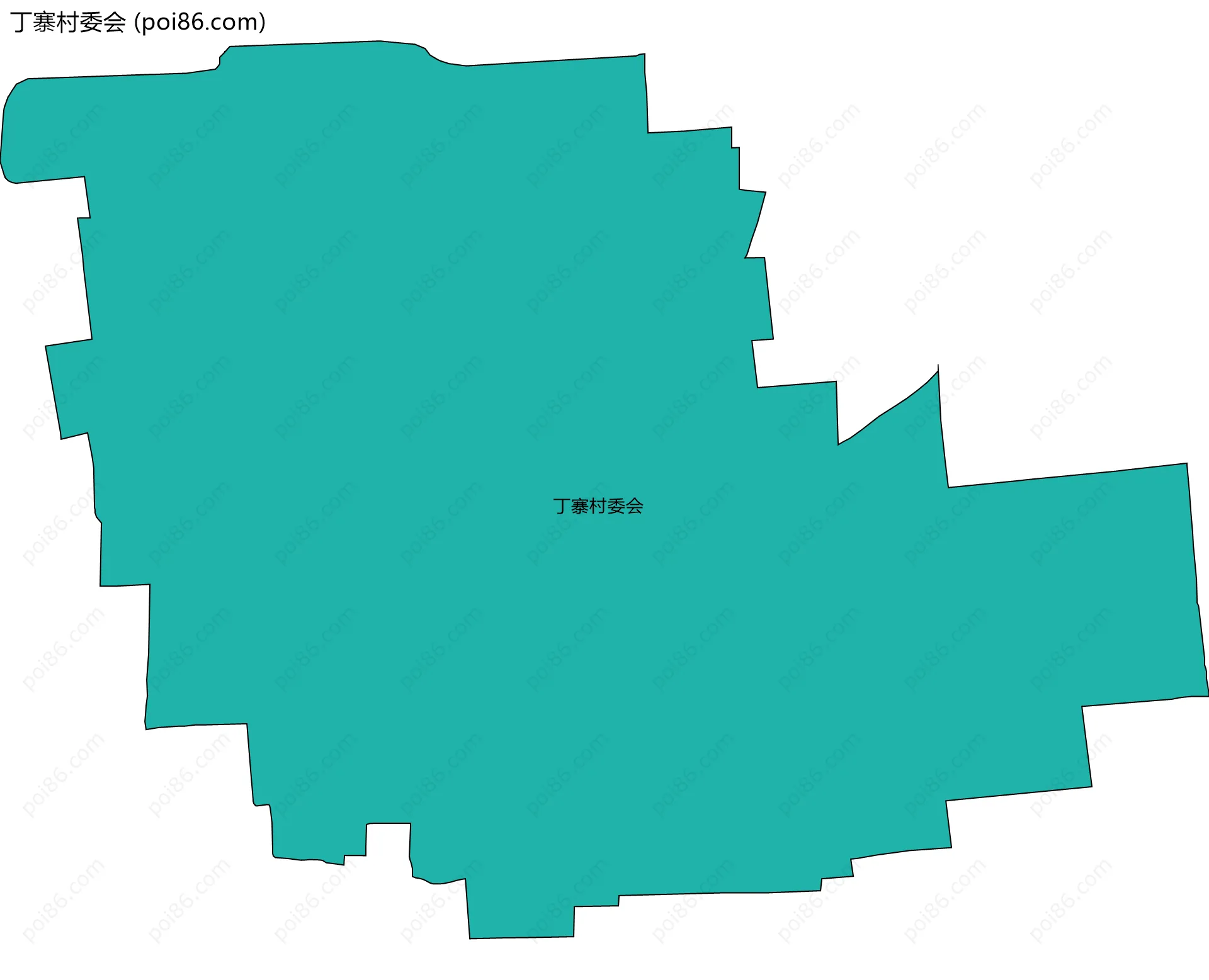 丁寨村委会边界地图