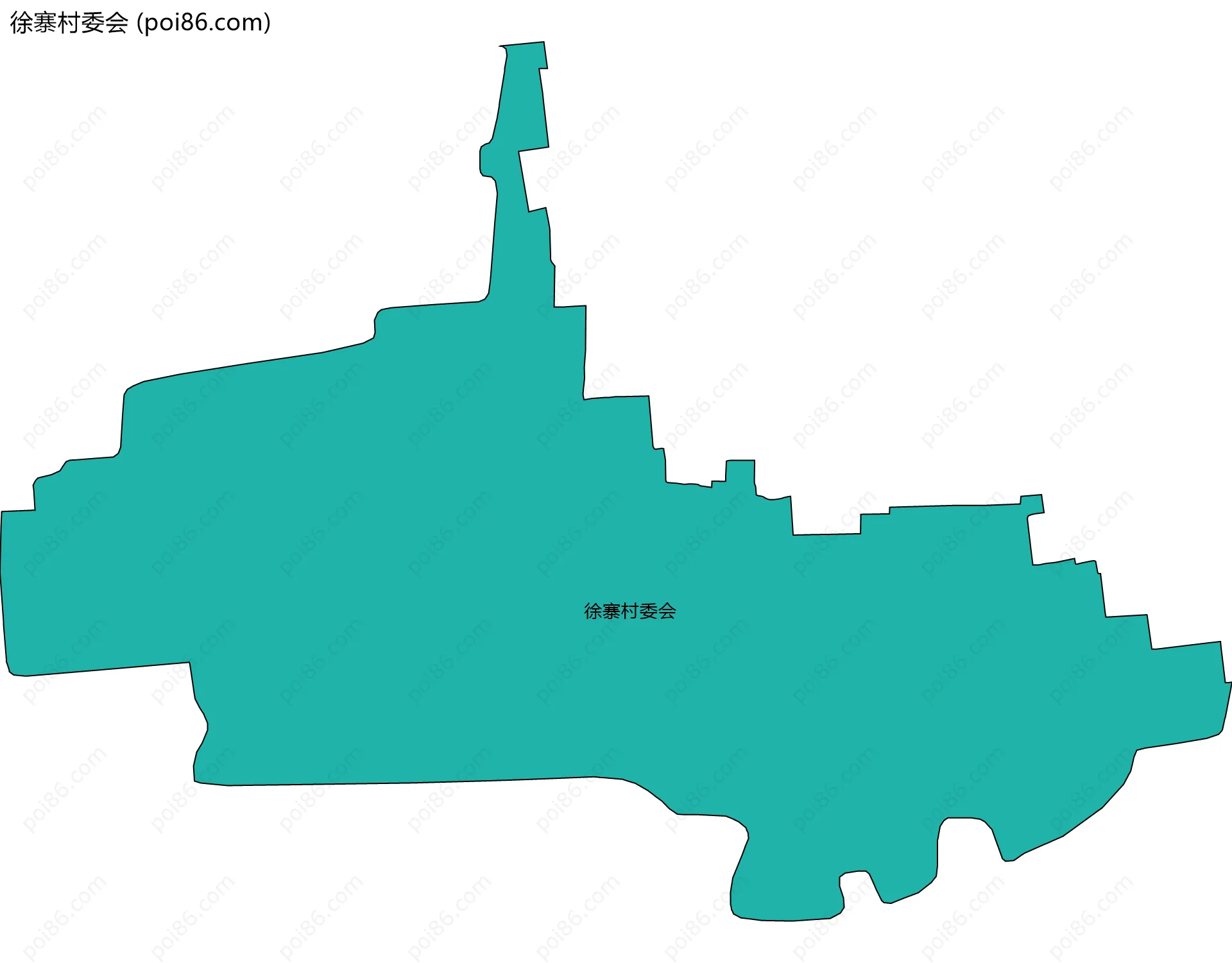 徐寨村委会边界地图