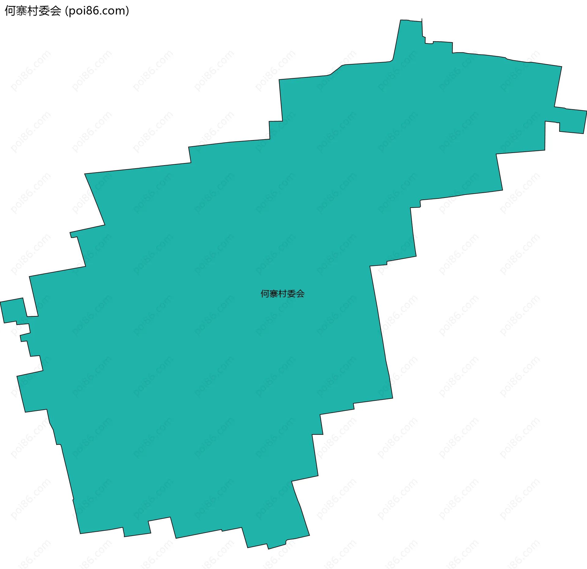 何寨村委会边界地图