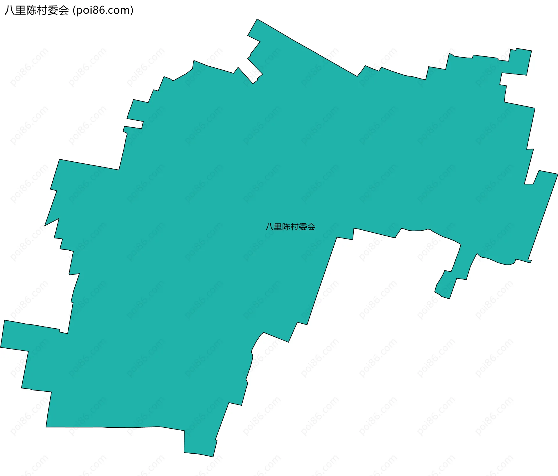 八里陈村委会边界地图