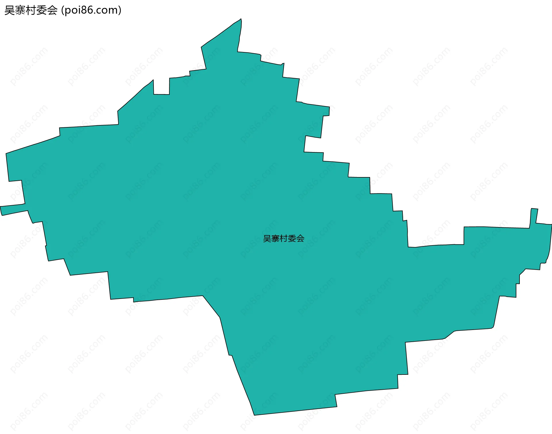 吴寨村委会边界地图