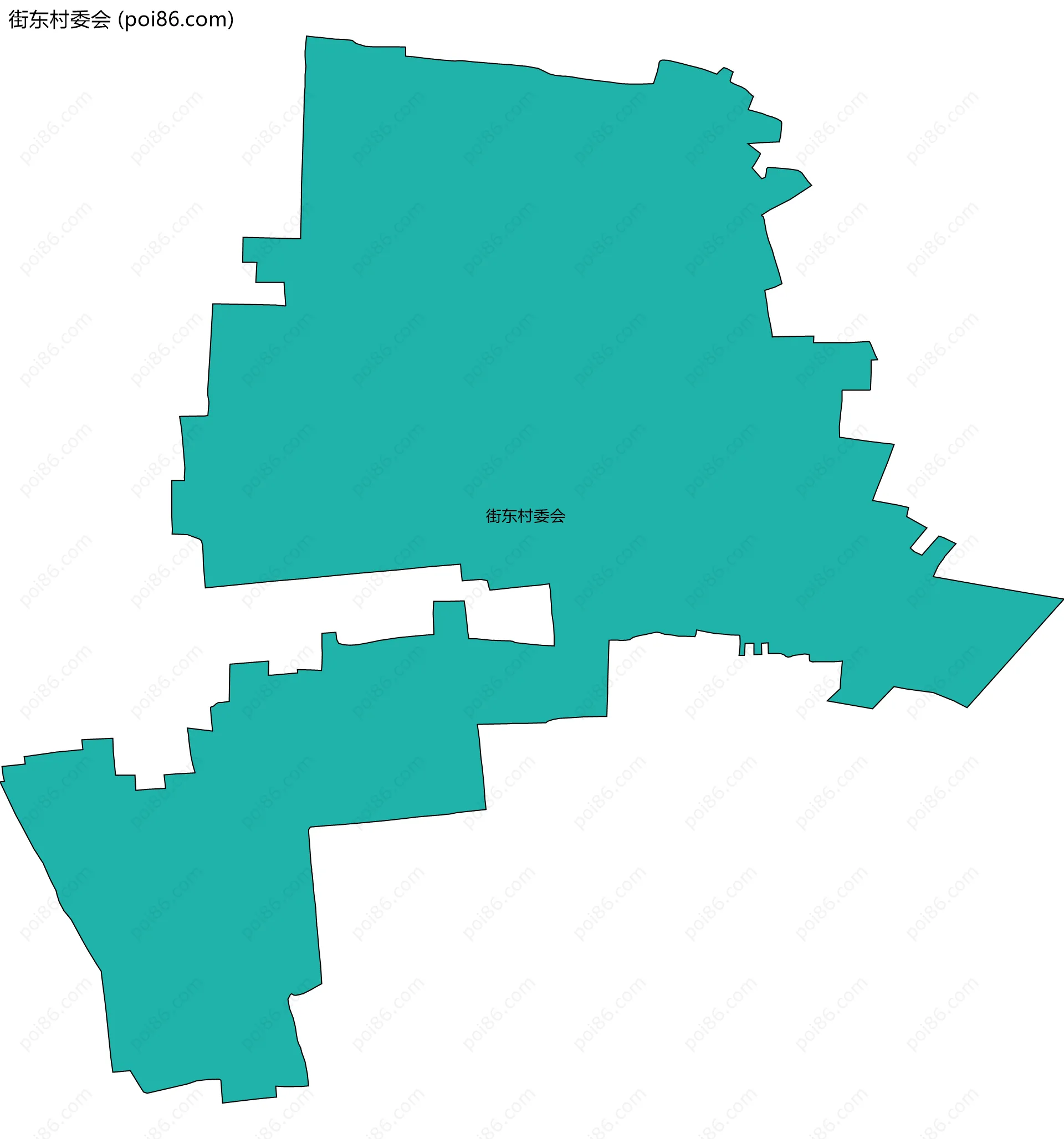 街东村委会边界地图